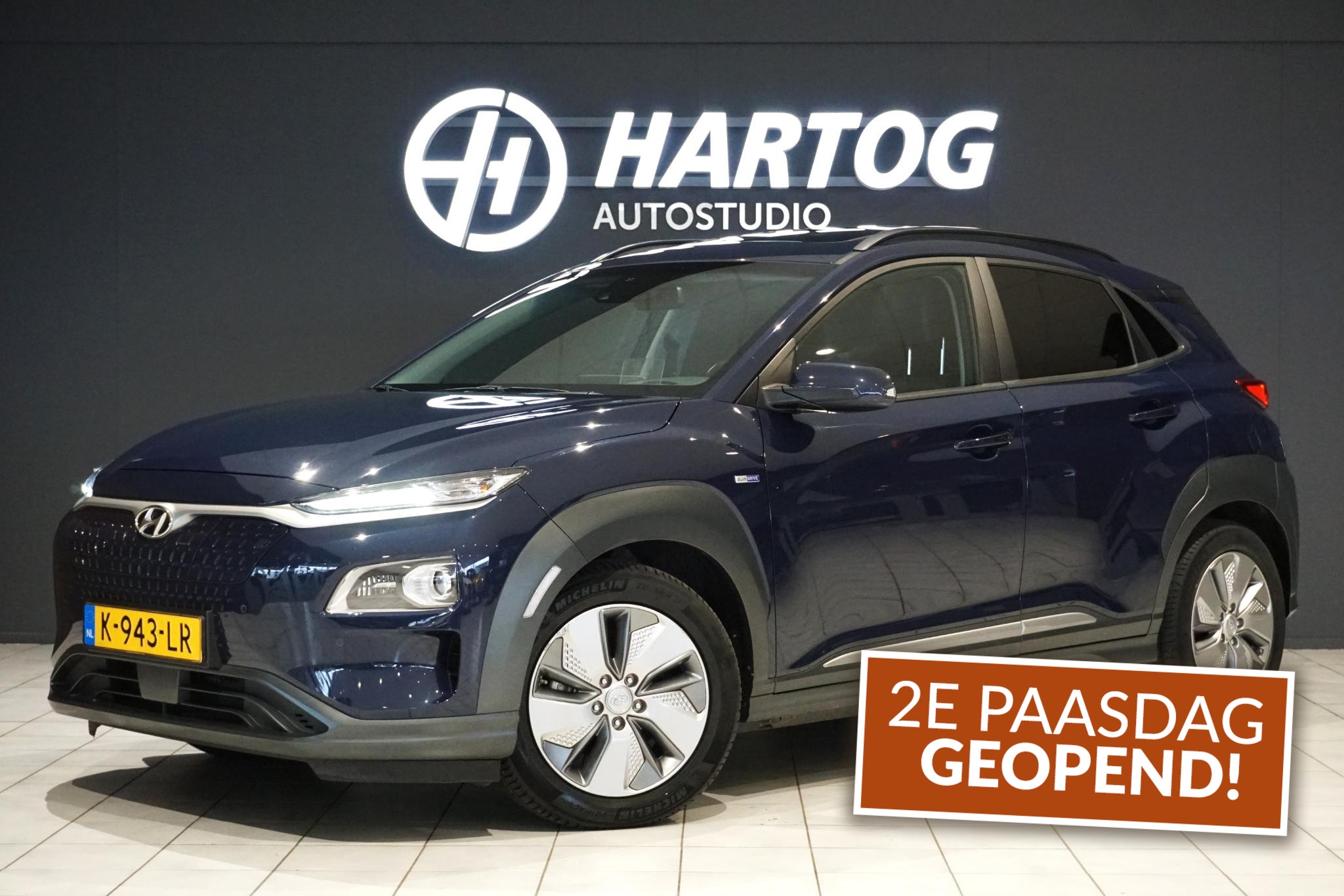 Hyundai Kona EV Premium Sky 64 kWh 2020 - voorkant