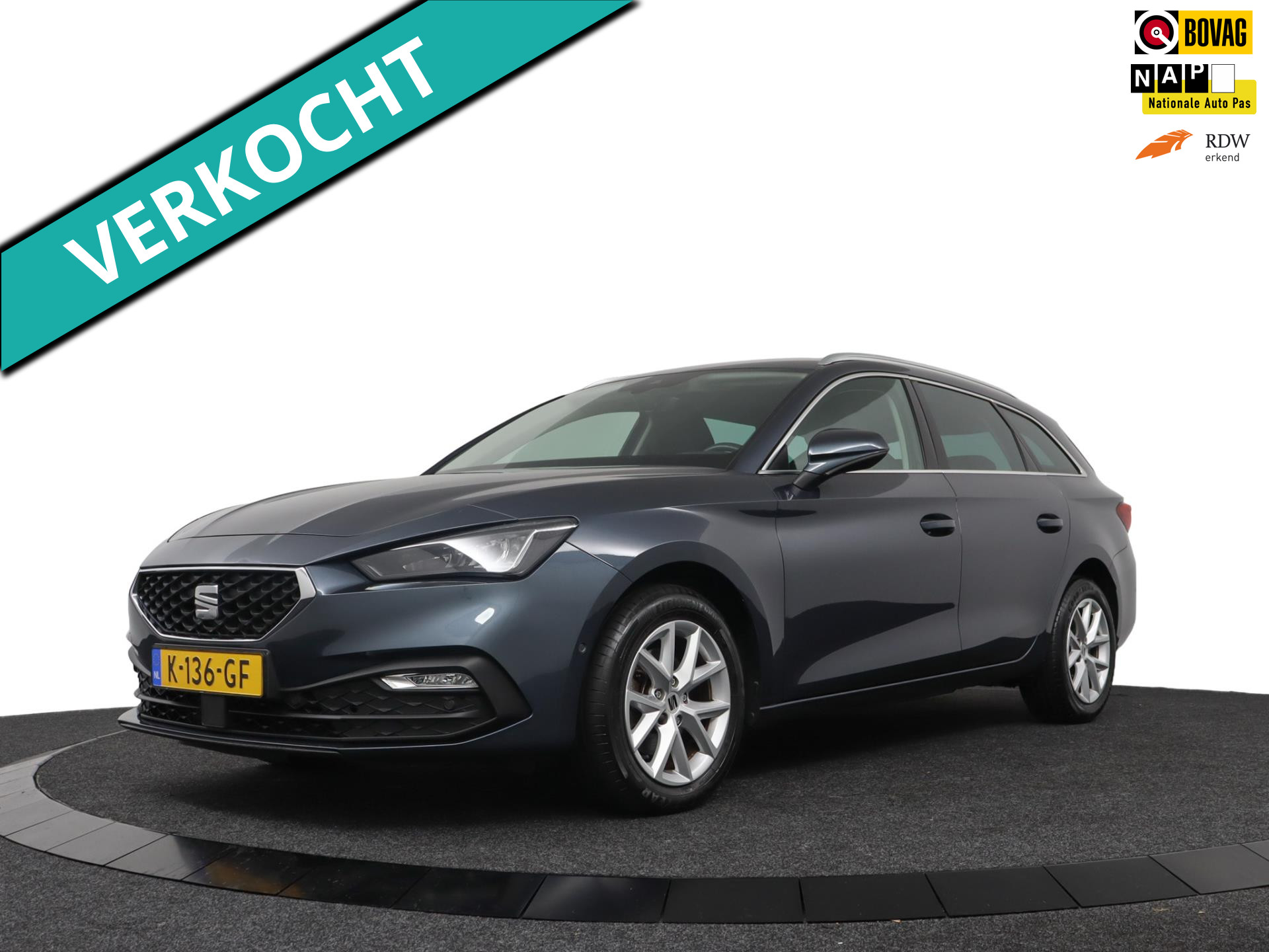 Seat Leon 1.5 TSI Style Launch Edition Camera/Ad.Cruise/Carplay/Navi/ECC 2020 - voorkant