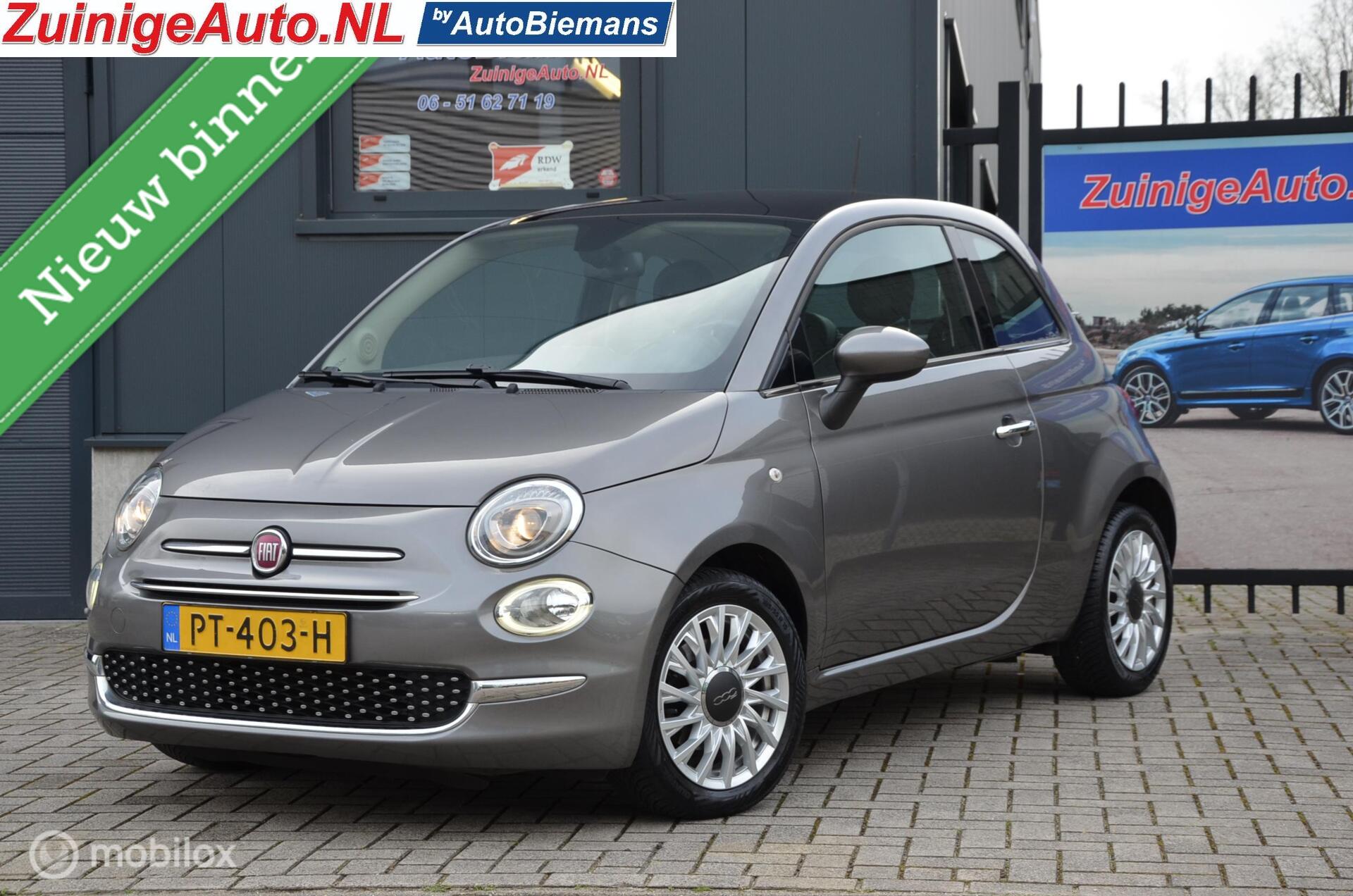 Fiat Fiat 500 1.2 4cil.  Lounge Navigatie Pano Zeer Mooi 2017 - voorkant