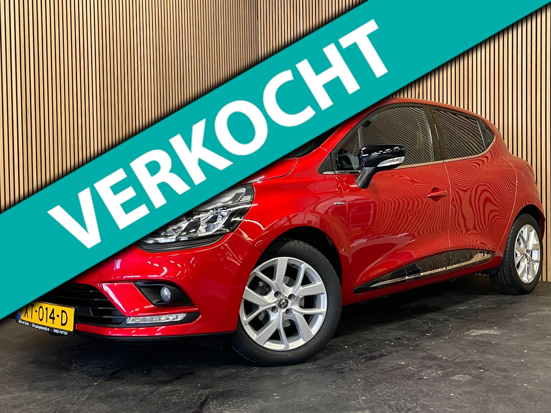Renault Clio 0.9 TCe Limited|APPLE CARPLAY|CRUISE CONTROL|NAVIGATIE|AIRCONDITIONING|BLUETOOTH|PDC-A|LMV|LED|NETTE AUTO|NL-AUTO|NAP 2019 - voorkant