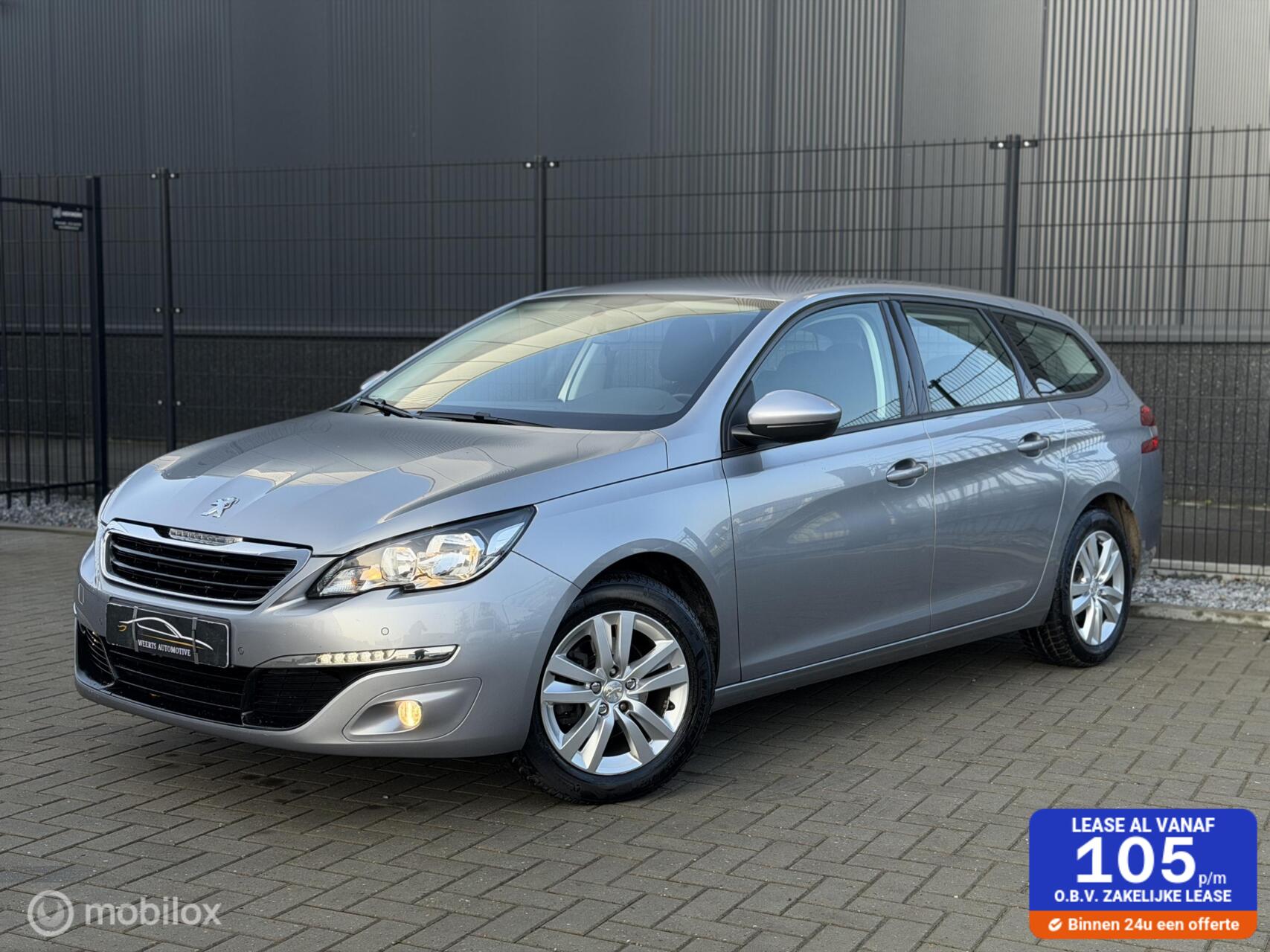Peugeot 308 1.2 Blue Lease Premium |CRUISE|AIRCO|NAP|PDC 2016 - voorkant