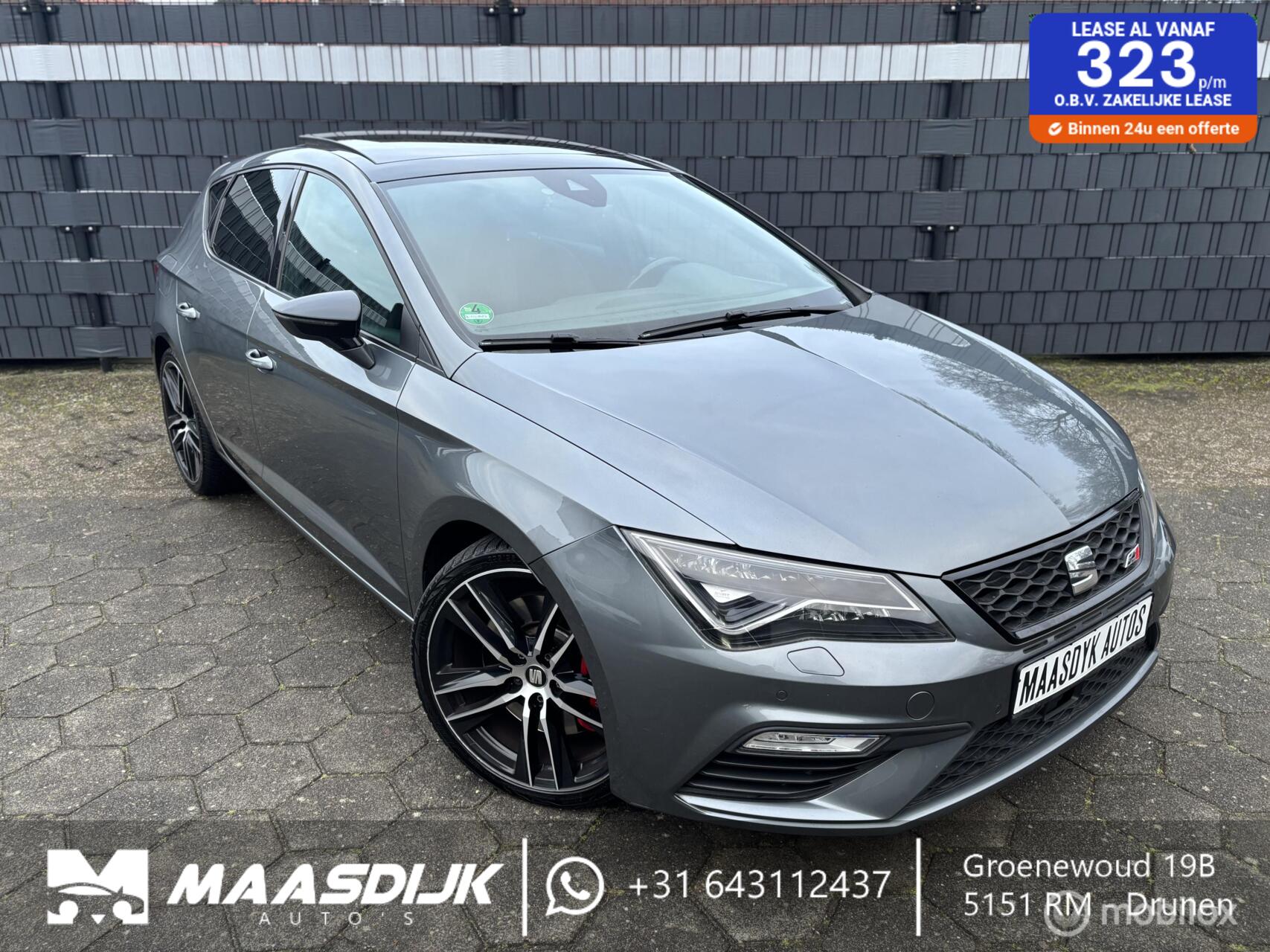 Seat Leon 2.0 TSI CUPRA 300 DSG Virtual Pano Keyless Sfeer 2018 - voorkant