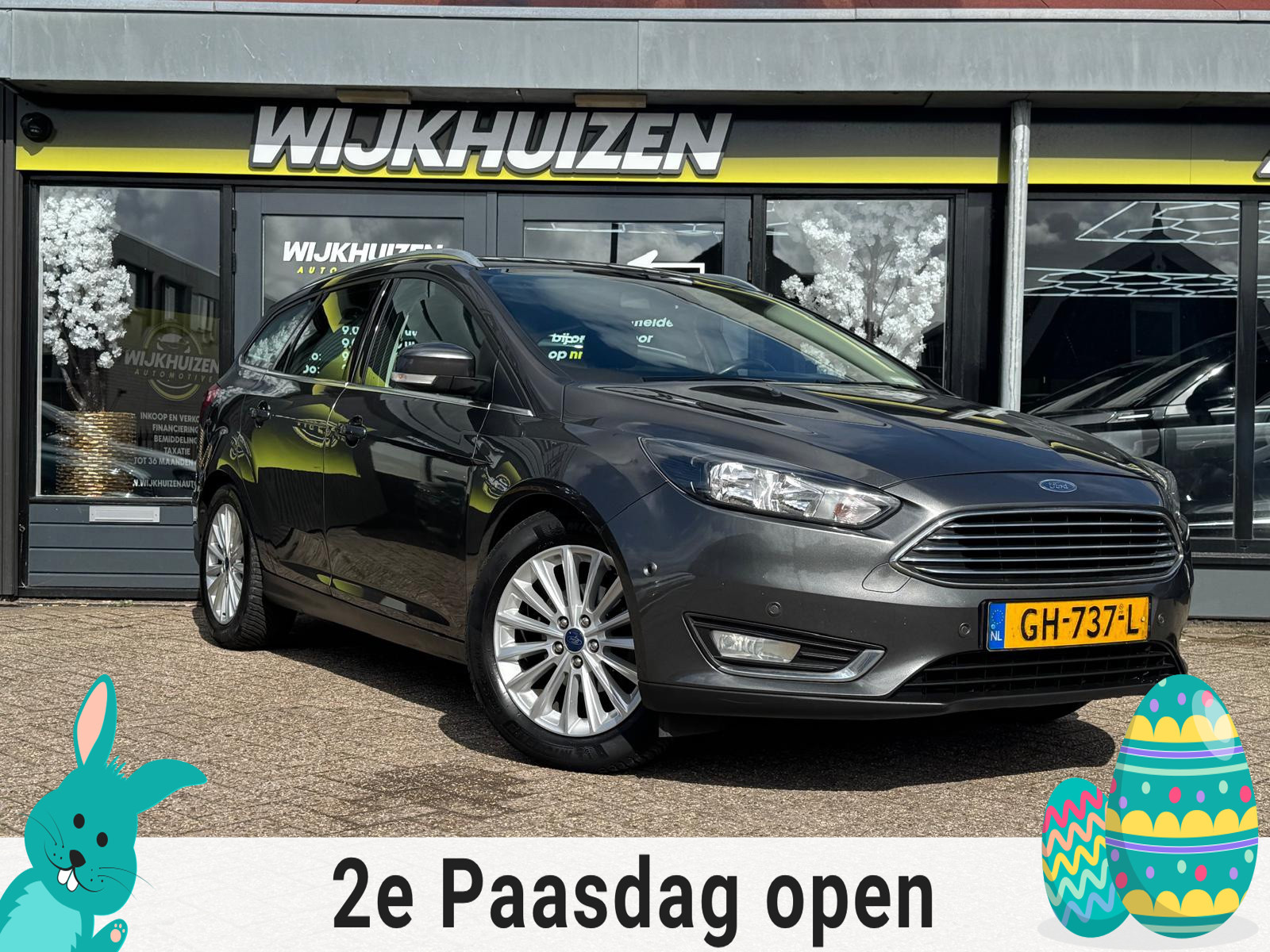 Ford Focus 1.0 Titanium Edition met Led !!! Navigatie !!! 17 Inch !!! Cruise !!! 2015 - voorkant