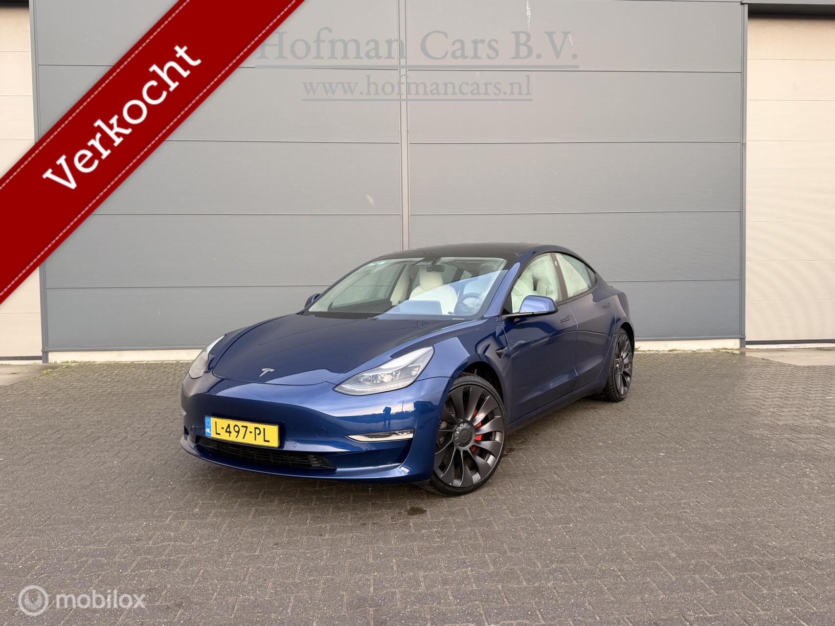 Tesla Model 3 Performance AWD 75 kWh | Autopilot | Wit Interieur | 63.000KM 2021 - voorkant