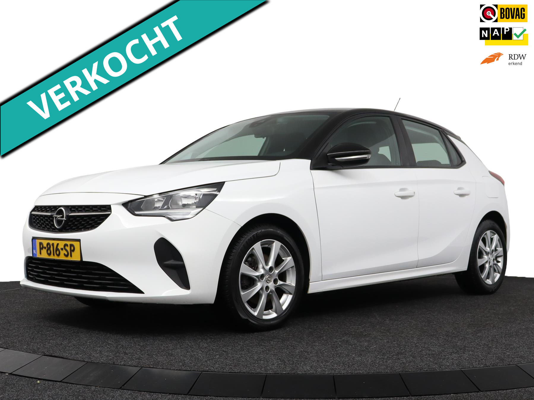 Opel Corsa 1.2 T 100pk Edition LM-velgen/Carplay/DAB/PDC/Navigatie 2022 - voorkant