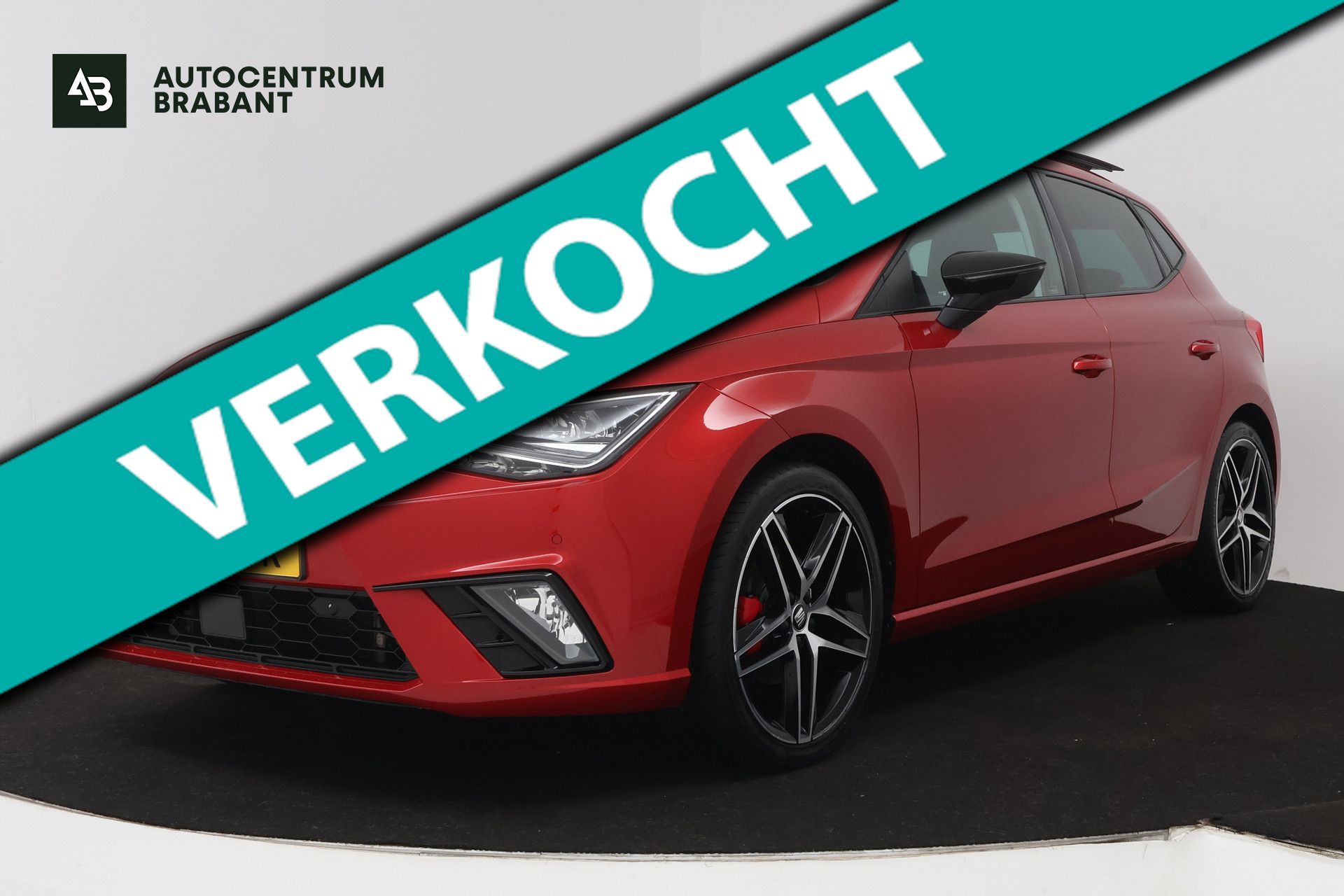 Seat Ibiza 1.0 TSI FR Business Intense (PANORAMADAK, CAMERA, CARPLAY, CRUISE CONTROL ADAPTIEF, PARKEERSENSOREN) 2018 - voorkant