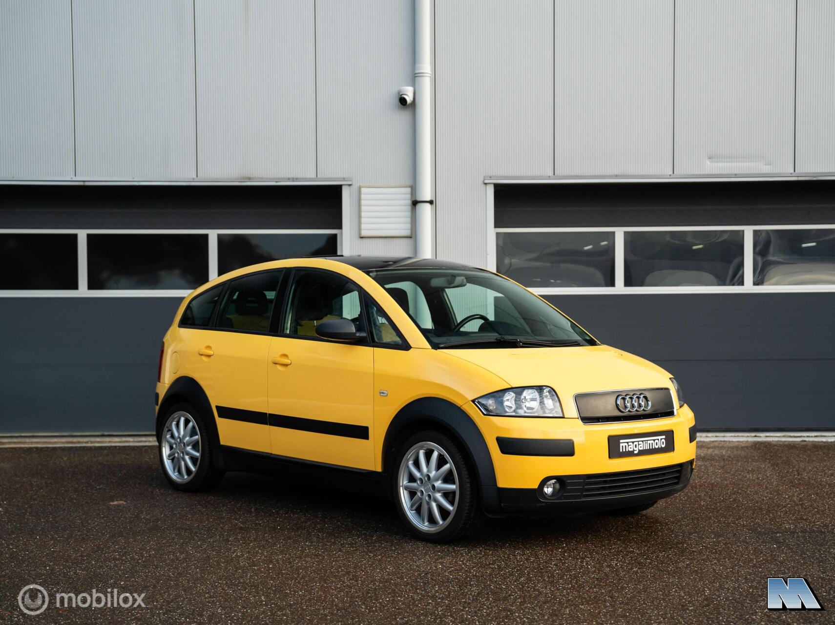 Audi Audi A2 1.4 Pro Line Colourstorm Pano | Geel! | 2e eign. 2003 - voorkant