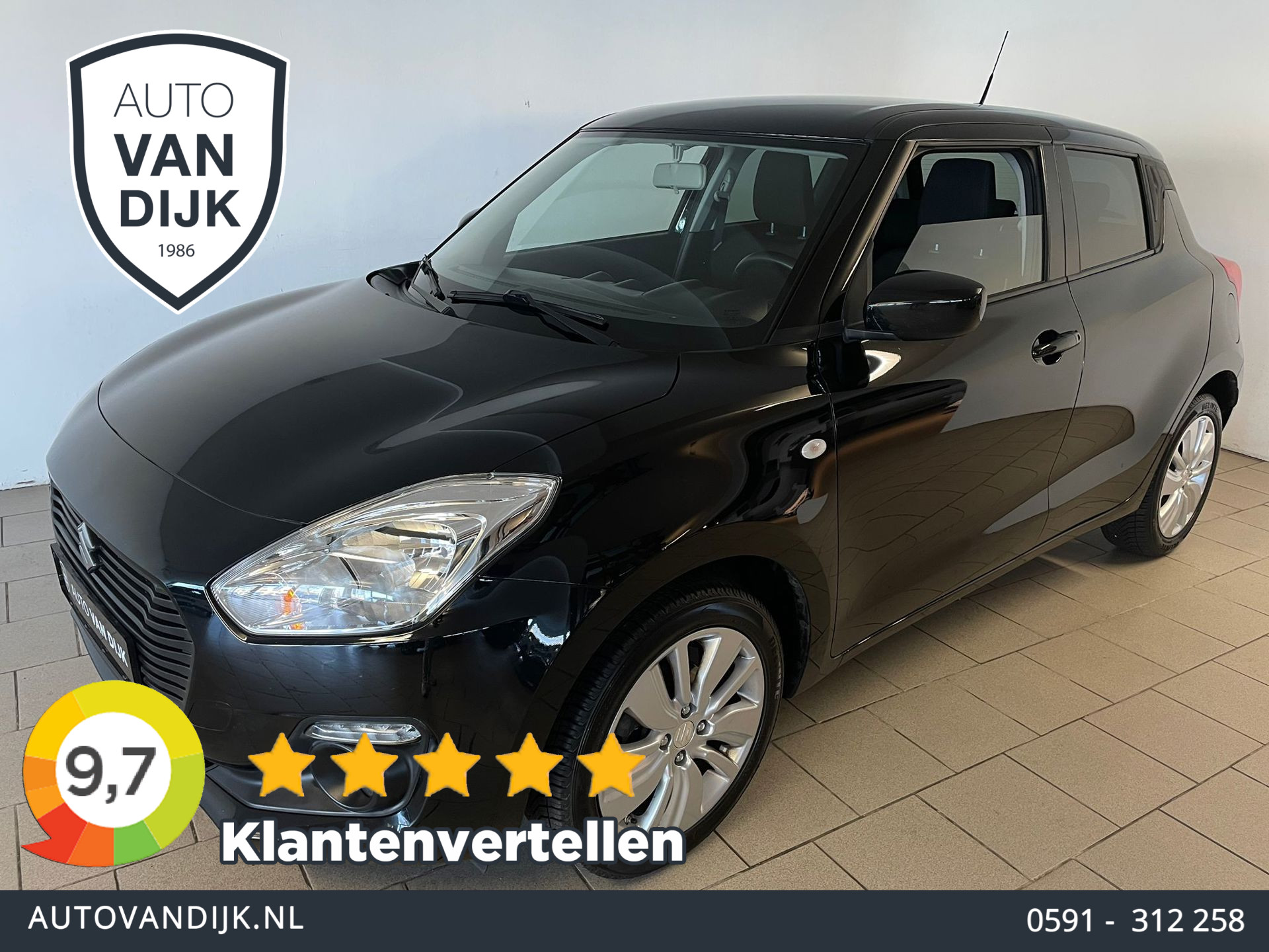 Suzuki Swift 1.2 Select AIRCO NAVI BLUETOOTH STOELVERW ELEK RAMEN CENT VERG VELGEN 5 DEUREN TREKHAAK PRIVACYGLAS ZEER NETTE AUTO 2018 - voorkant