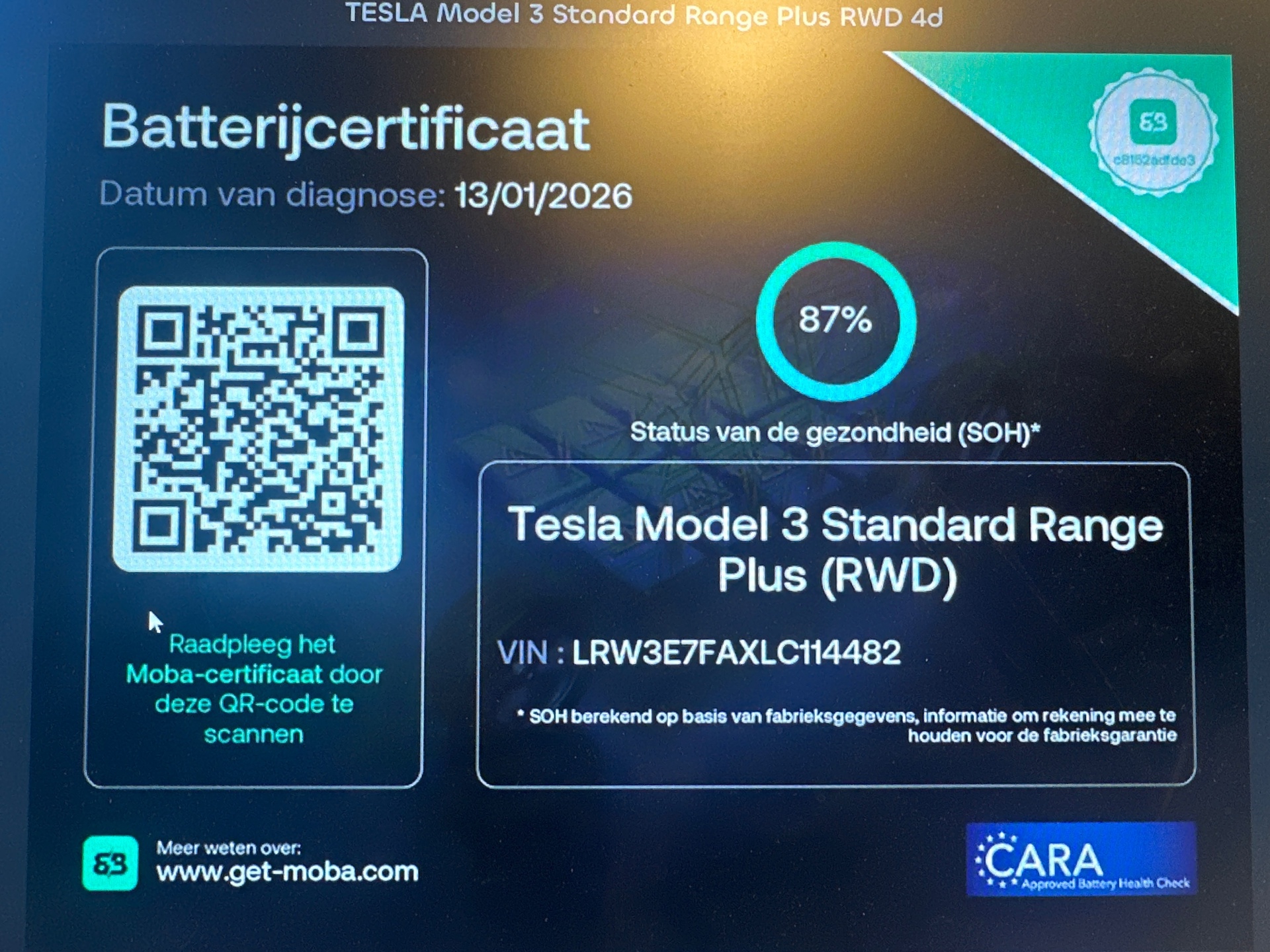 Foto van Tesla Model 3