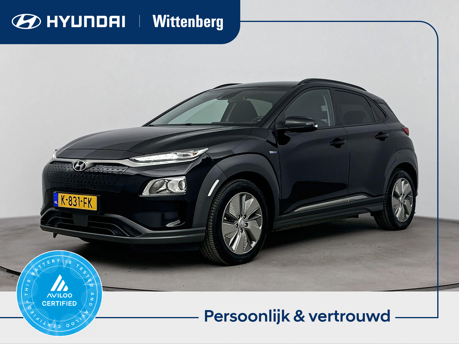 Hyundai Kona EV Fashion 64 kWh 2020 - voorkant