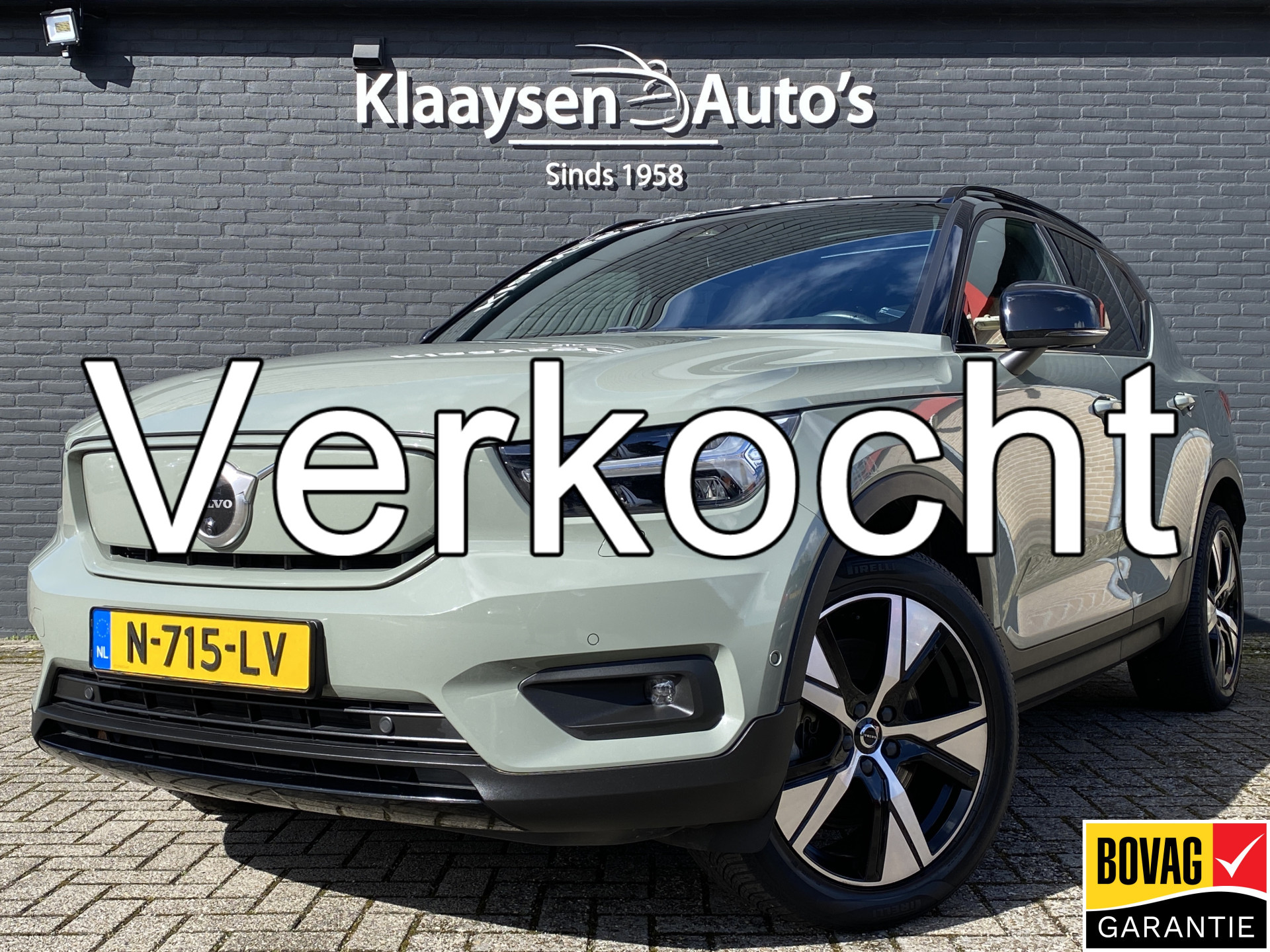 Volvo XC40 Recharge P8 AWD 408 pk Twin Pro | 1e eigenaar | dealer onderh. | panoramadak | trekhaak | warmtepomp | elektr. stoelen 2021 - voorkant