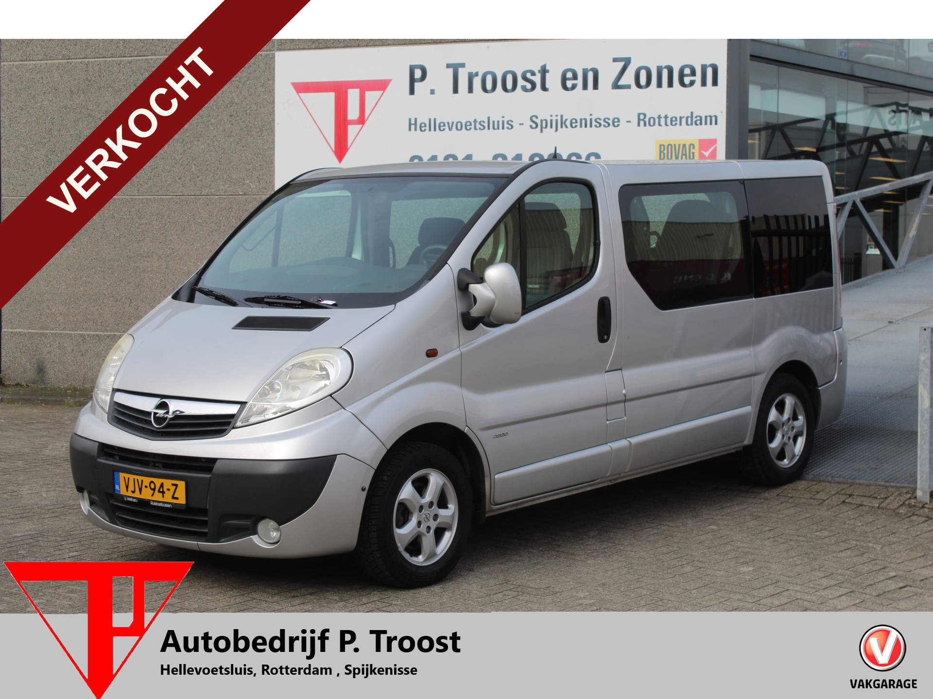 Opel Vivaro 2.0 CDTI L1H1 Rolstoelvervoer/Automaat/Airco/Elektrisch verstelbare bestuurders stoel 2012 - voorkant