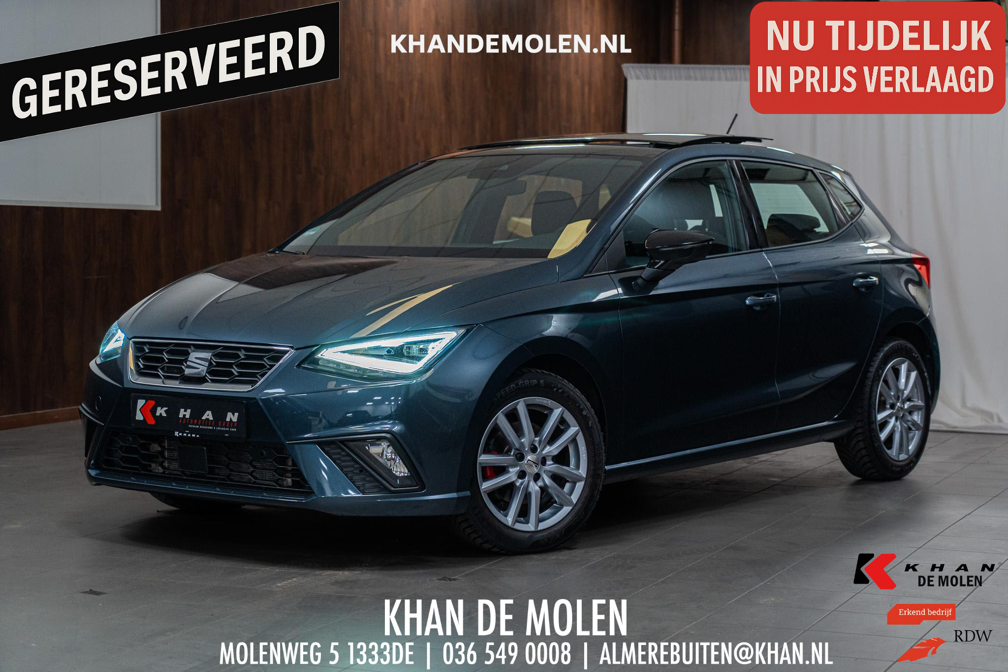 Seat Ibiza 1.5 TSI FR Sport 2023 - voorkant