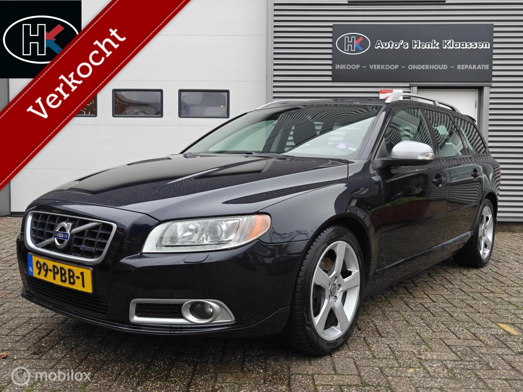 Volvo V70 2.0T 203pk H6 R-Edition Navi Volleder Trekhaak PDC 2011 - voorkant