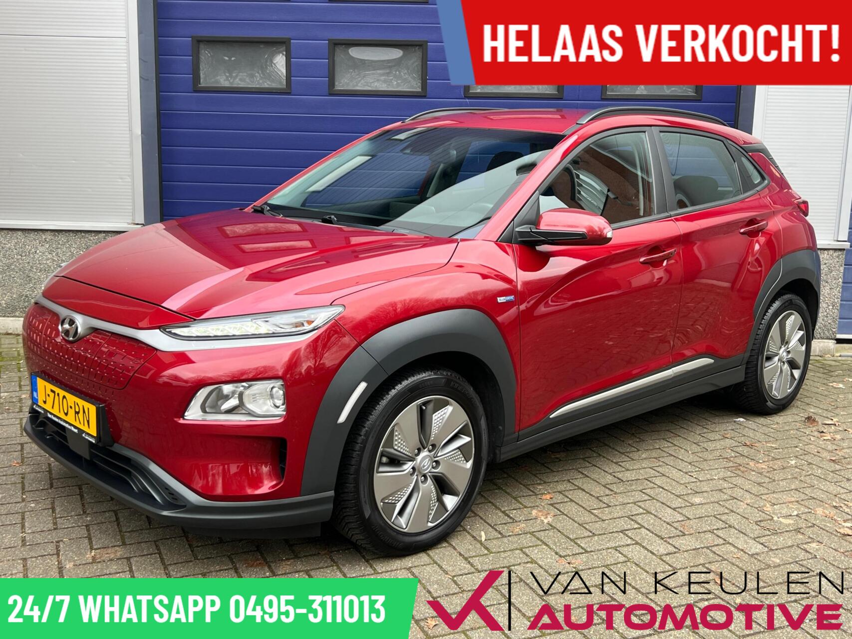 Hyundai Kona EV 64 kWh l 3-fase l 100% SOH! 500 KM Range l 2020 - voorkant