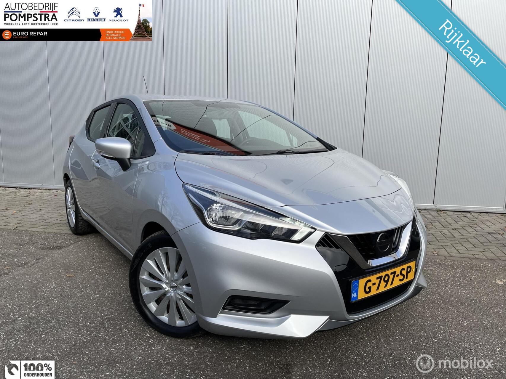 Nissan Nissan Micra 1.0 IG-T Acenta 101 PK/AIRCO/BLUETOOTH 2019 - voorkant