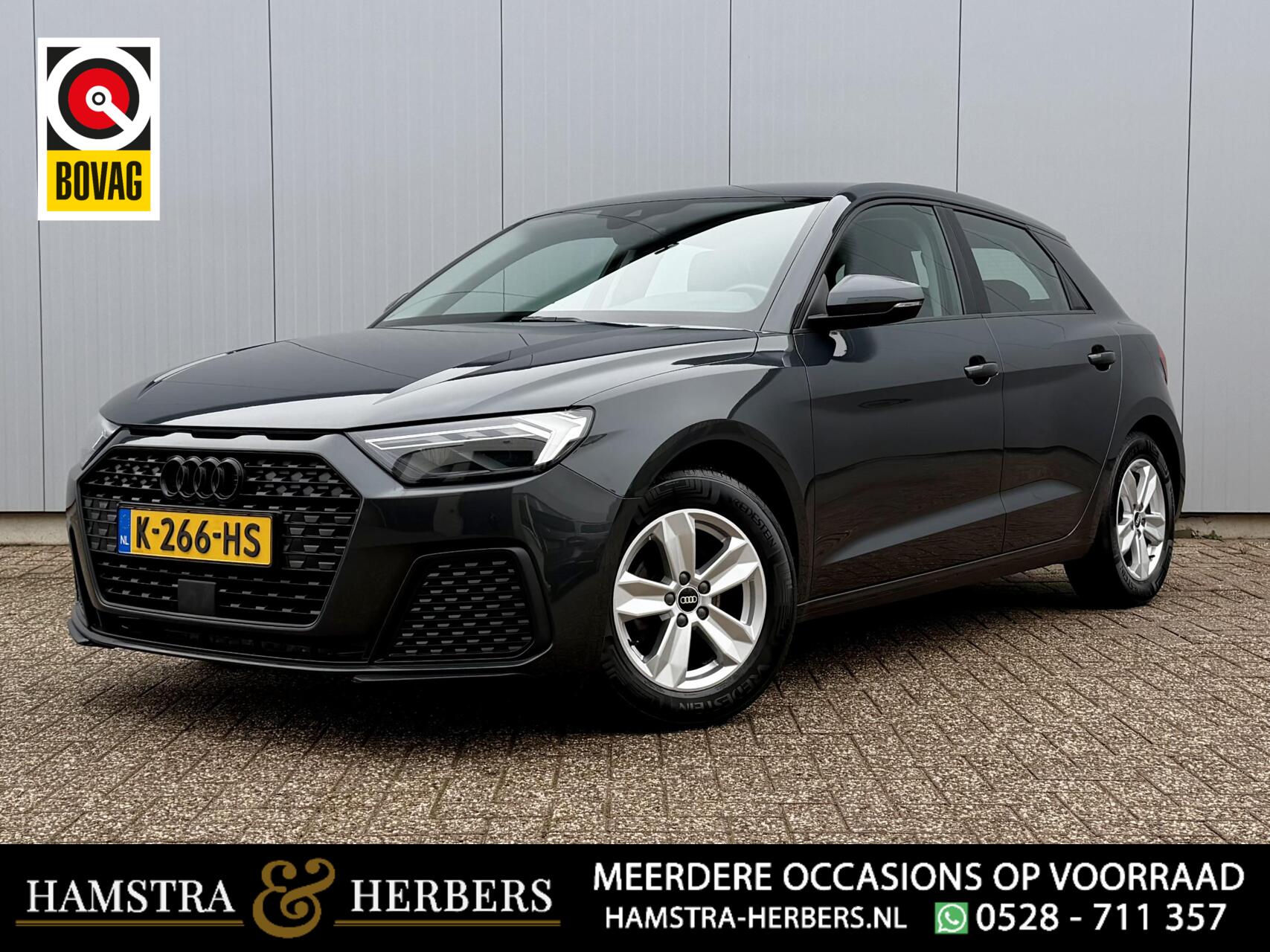 Audi A1 25 TFSI Pro Line donkergrijs 2021 - voorkant