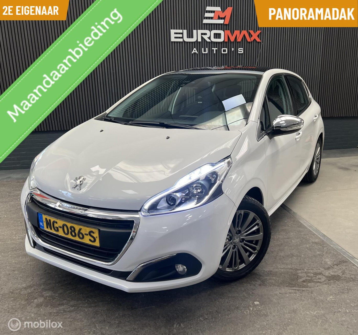 Peugeot 208 1.2 PureTech  2e eigenaar  Pano- Koppeling vv 2016 - voorkant