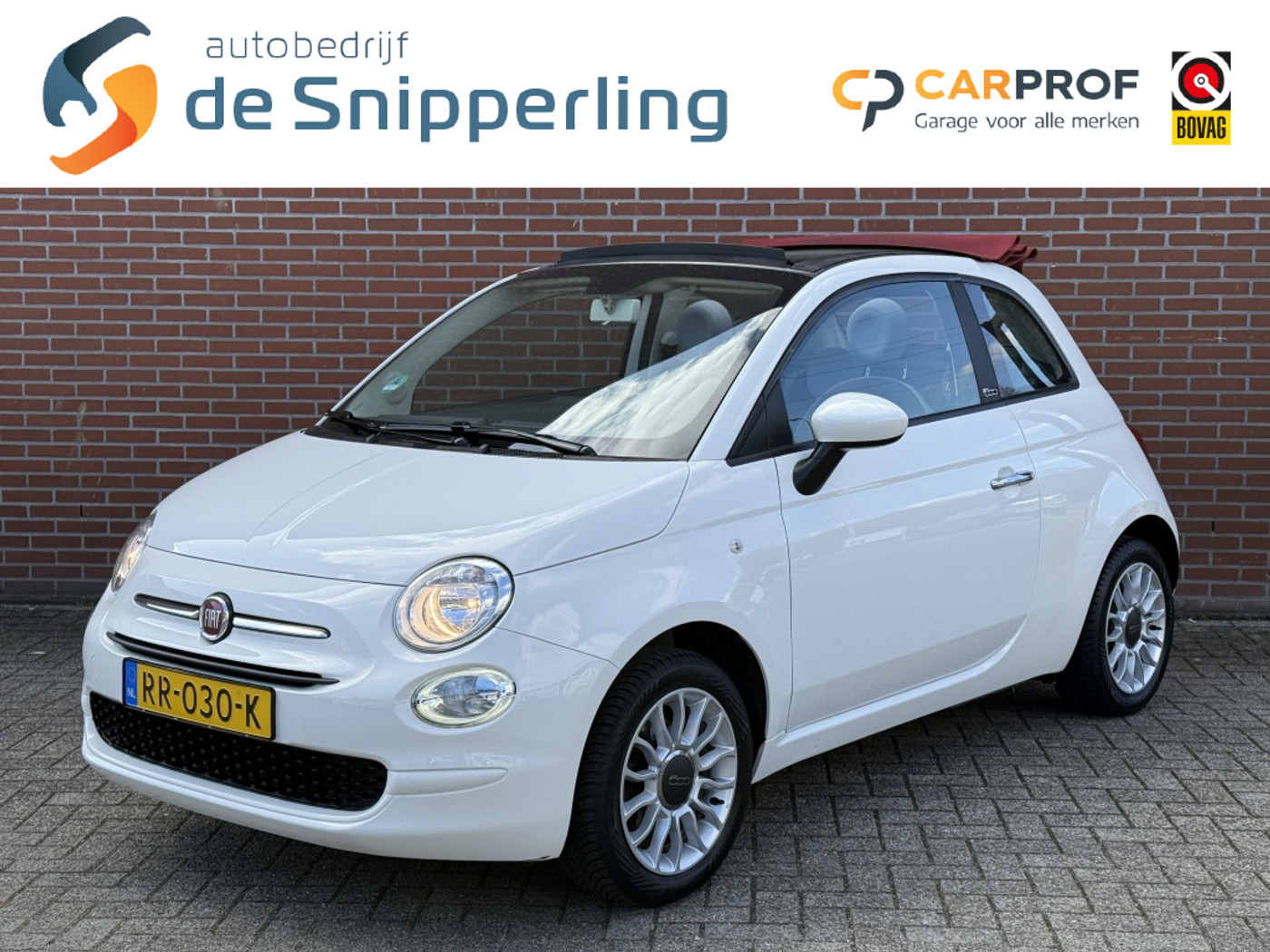 Fiat Fiat 500 1.2 Popstar AIRCO ELEK-RAMEN/SPIEGELS ORIGINEEL NEDERLANDS 2018 - voorkant