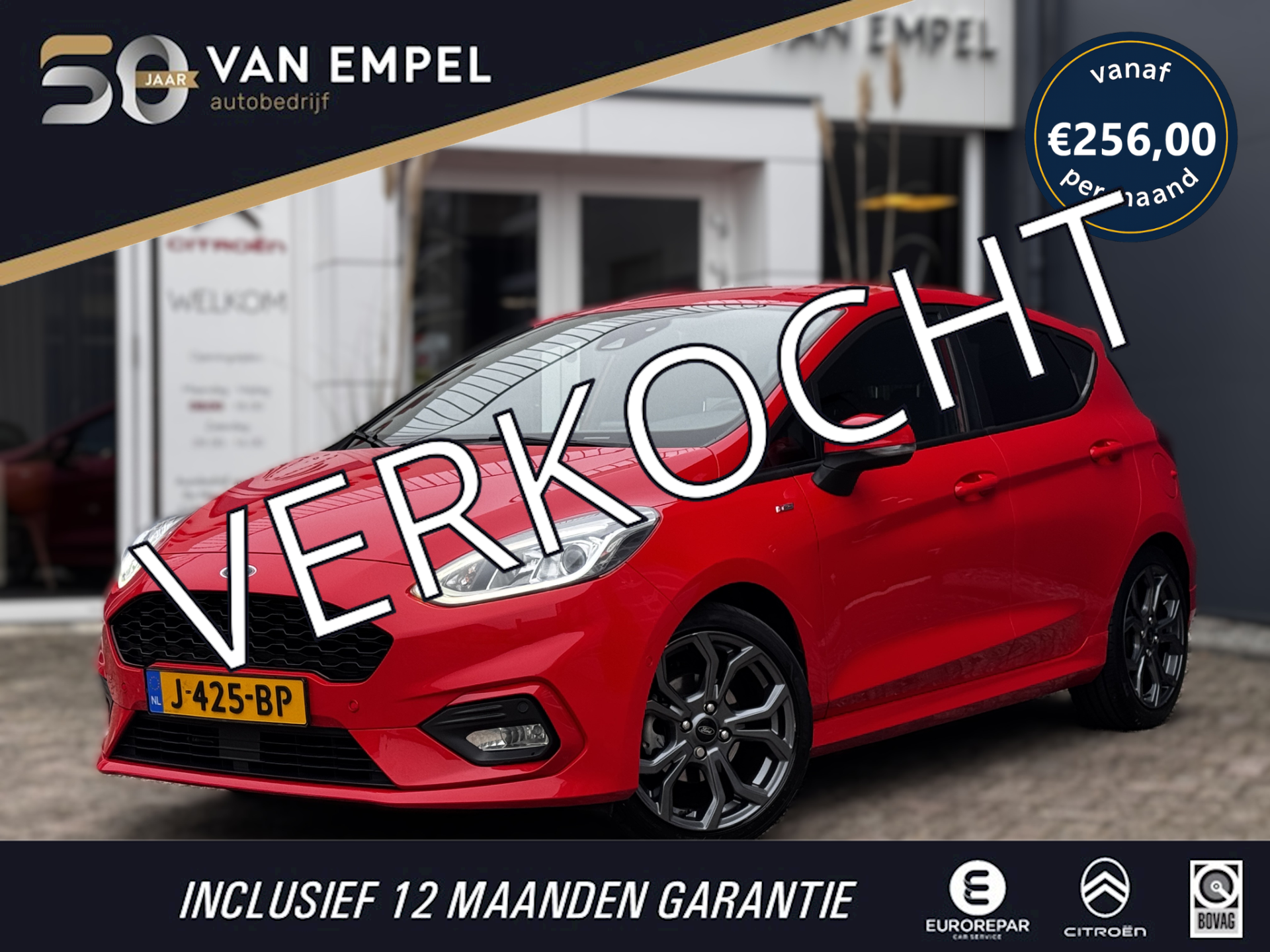 Ford Fiesta 1.0 EcoBoost ST-Line | Camera | Adaptive Cruise | Winter Pack | Climate control | Navigatie 2020 - voorkant