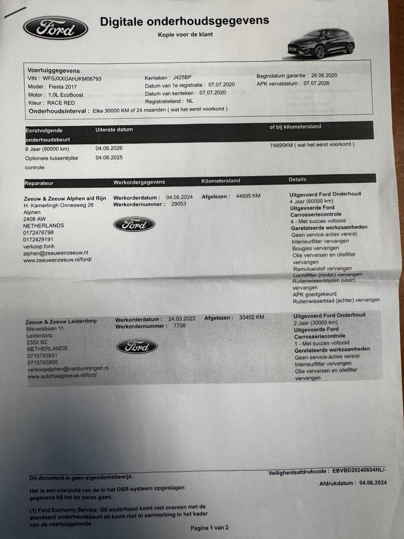 Foto van Ford Fiesta