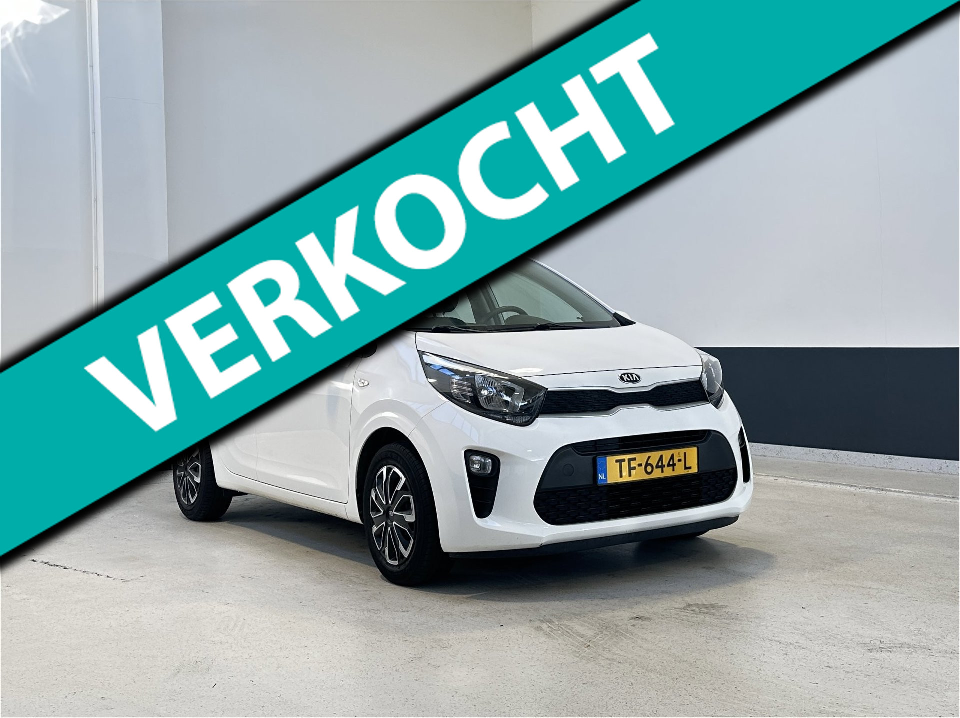 Kia Picanto 1.0 CVVT EconomyPlusLine | Cruise Control | Bluetooth | Airco | NL | 2018 - voorkant