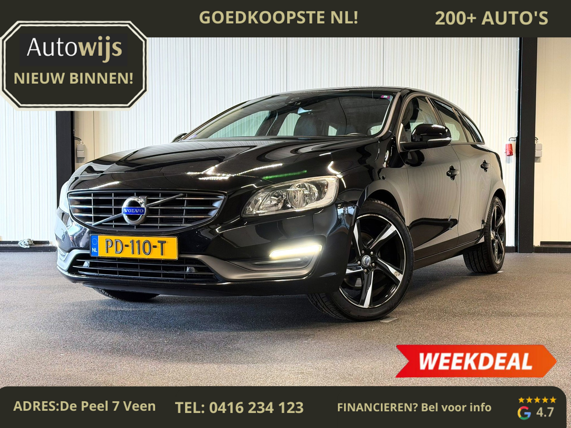 Volvo V60 1.6 T3 Momentum|R-DESIGN VELG|CRUISE|NAVI|GOED ONDERHOUDEN 2014 - voorkant