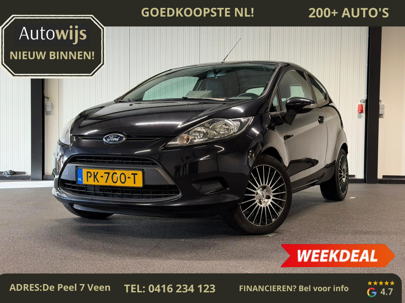 Ford Fiesta 1.25 Trend|APK 11-2026|Groot scherm|LM-VELG 2010 - voorkant