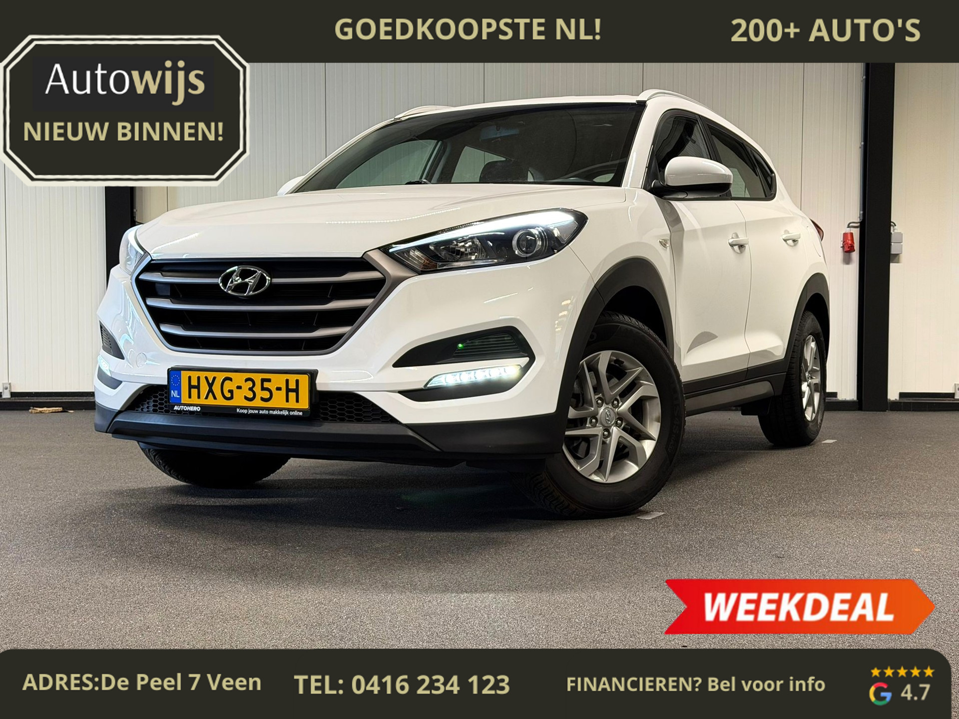 Hyundai Tucson 1.6 GDi Comfort|CAMERA|NAVI|LED|50DKM|DEALER ONDERHOUDEN 2019 - voorkant