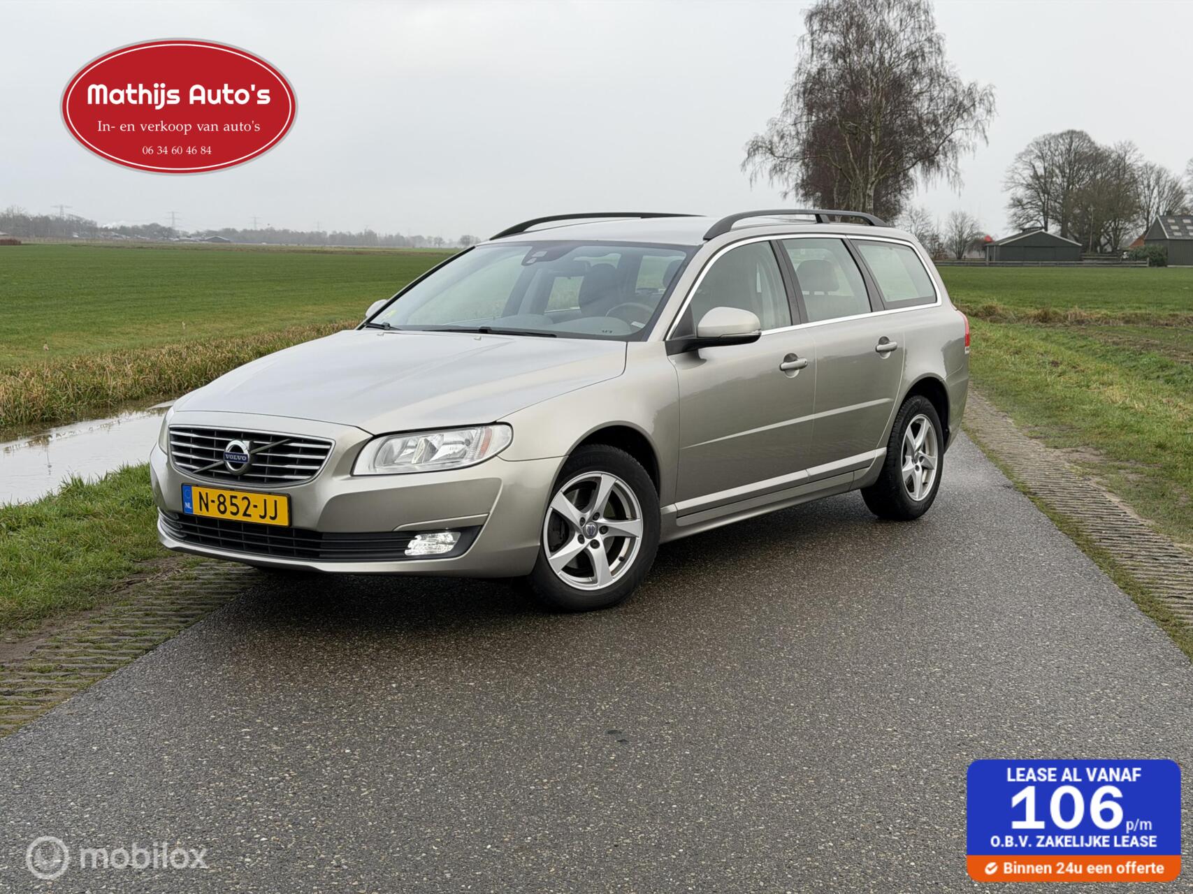 Volvo V70 2.0 D2 Dynamic Edition nette auto! 2016 - voorkant