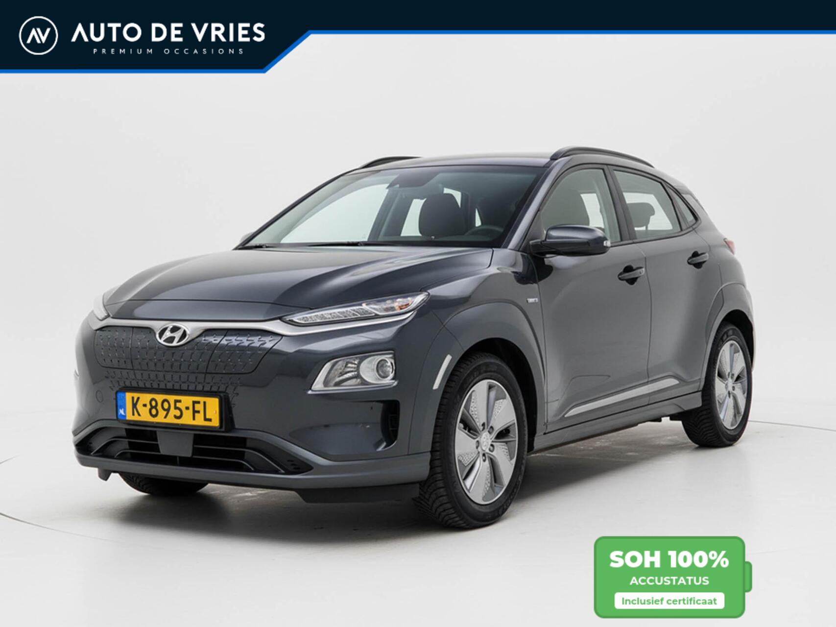 Hyundai Kona EV Comfort 64 kWh 3-Fase | SOH 100% | Carplay | Camera | Adaptive cruise 2020 - voorkant