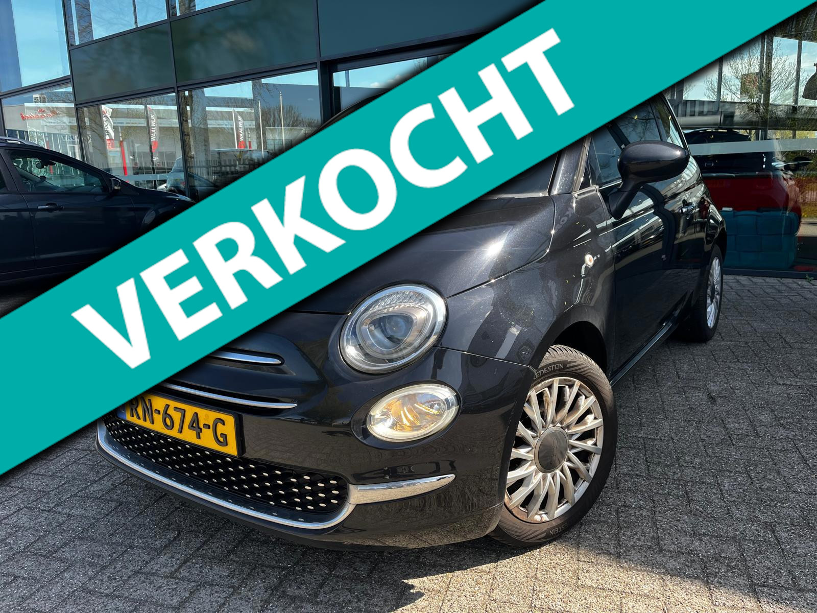 Fiat Fiat 500 1.2 S (Airco, Glazen Dak, Goed Onderhouden) 2016 - voorkant