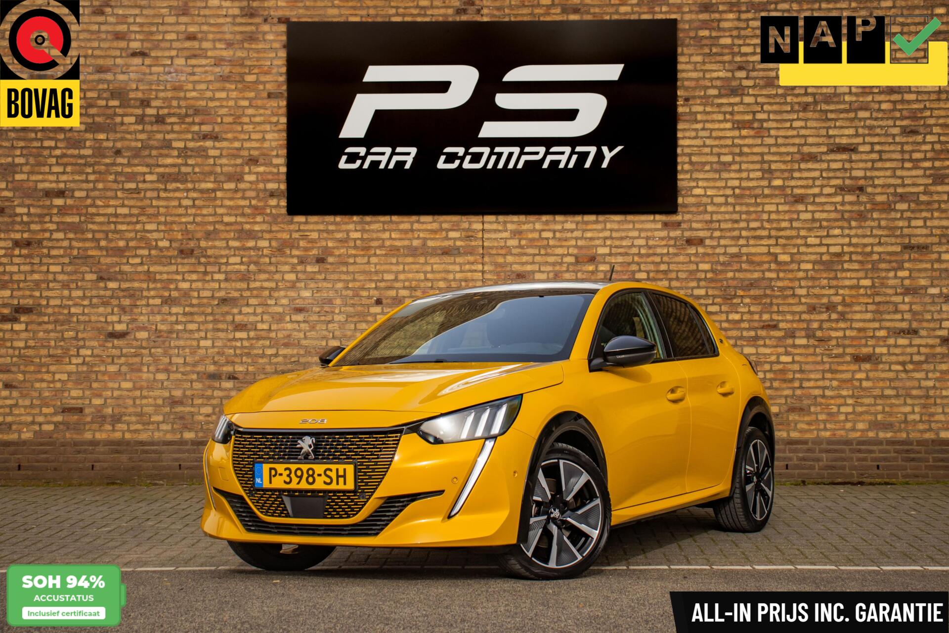 Peugeot 208 EV GT Pack 50 kWh,  SOH 94,4%, Origineel NL 2022 - voorkant