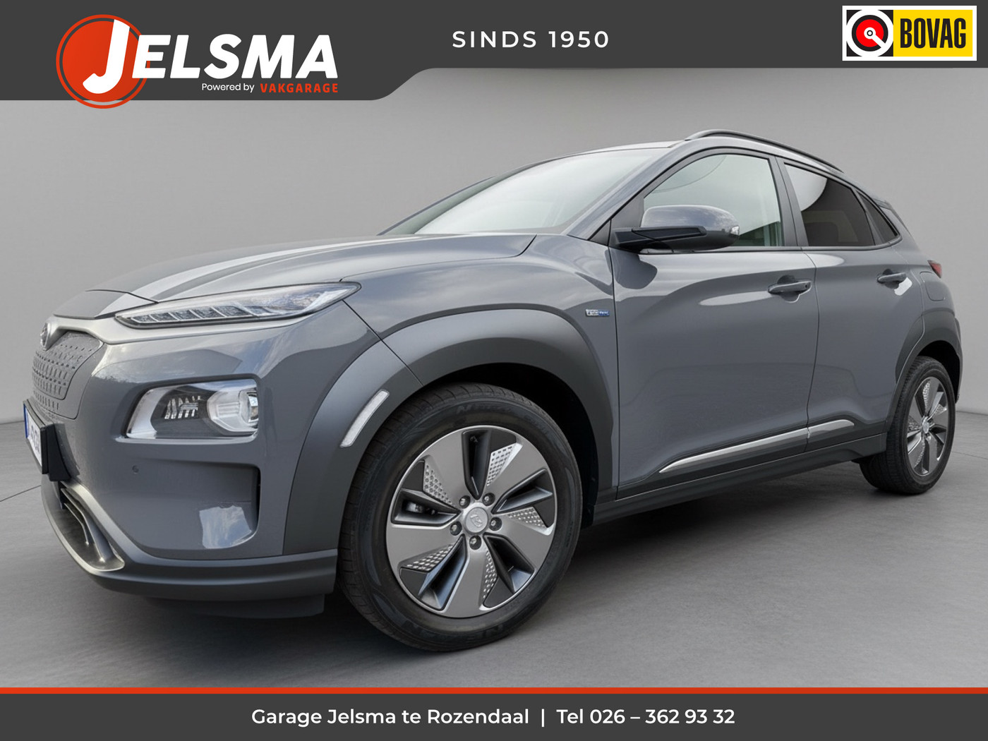 Hyundai Kona EV Premium 64 kWh, 2019 - voorkant