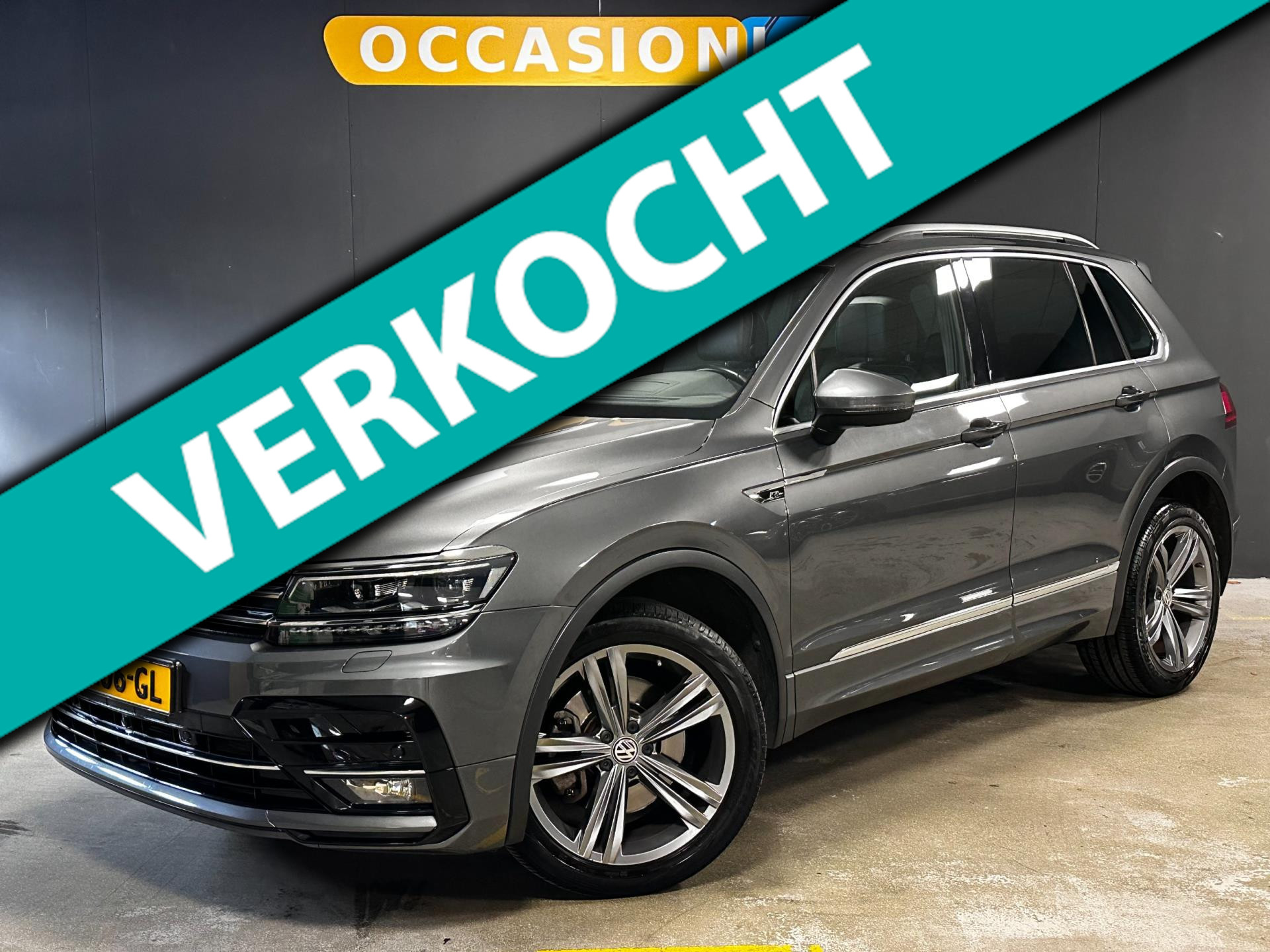 Volkswagen Tiguan 2.0 TSI 4Motion Highline Business R-Line|PANO|LED|KEYLESS|LEDER|MEMORY|HUD|DYNAUDIO|ACC|STOELV|CARPLAY|SFEER| 2018 - voorkant