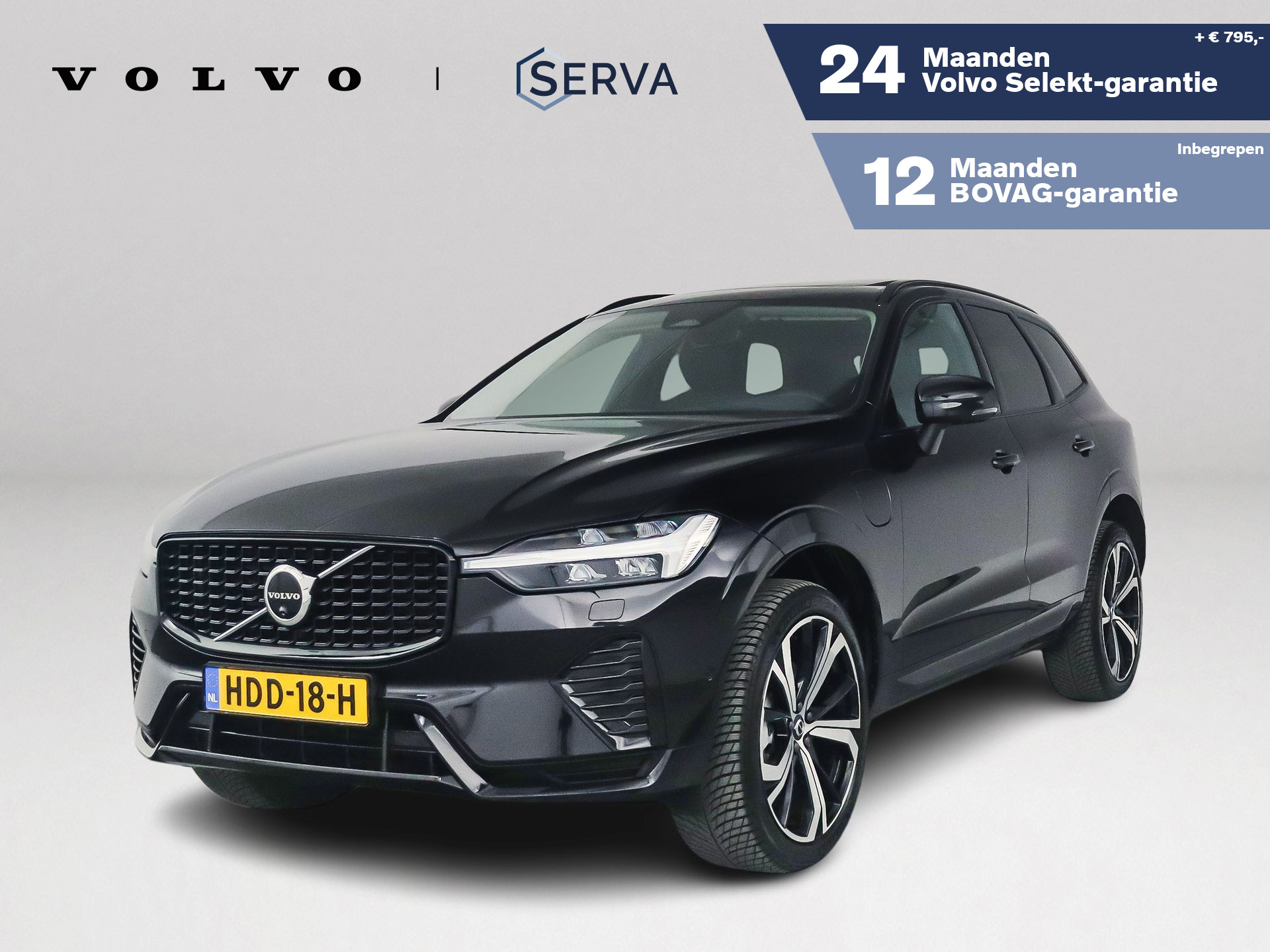 Volvo Xc60 T8 Plug-in hybrid AWD Ultra Dark | SOH 100% | Panoramadak | 360° camera | Luchtvering | Harman Kardon | Stoel- en Stuurverwarming | Trekhaak 2025 - voorkant