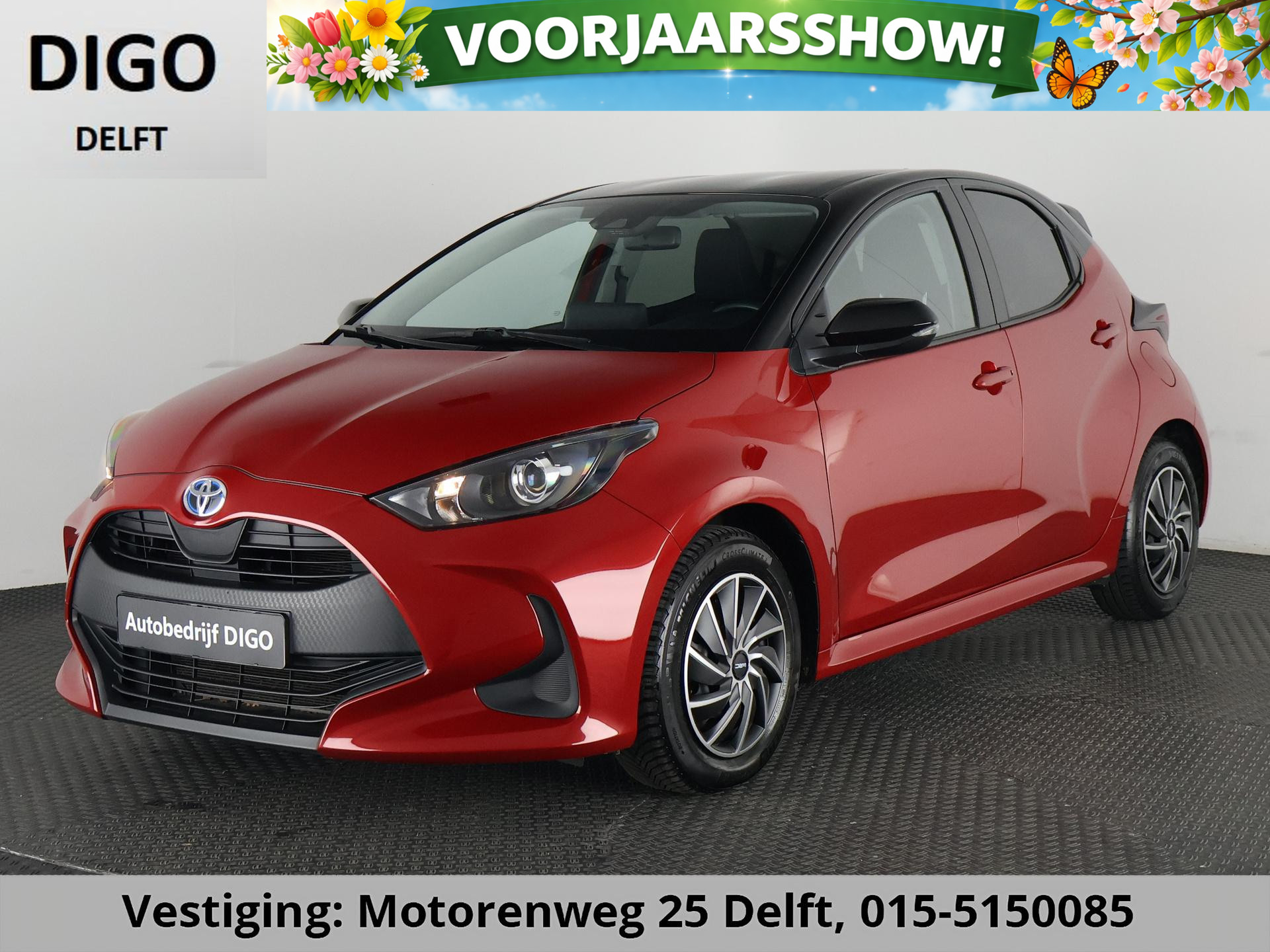 Toyota Toyota Yaris 1.5 Hybrid Bi-Tone GARANTIE TOT 12-2032! 2022 - voorkant