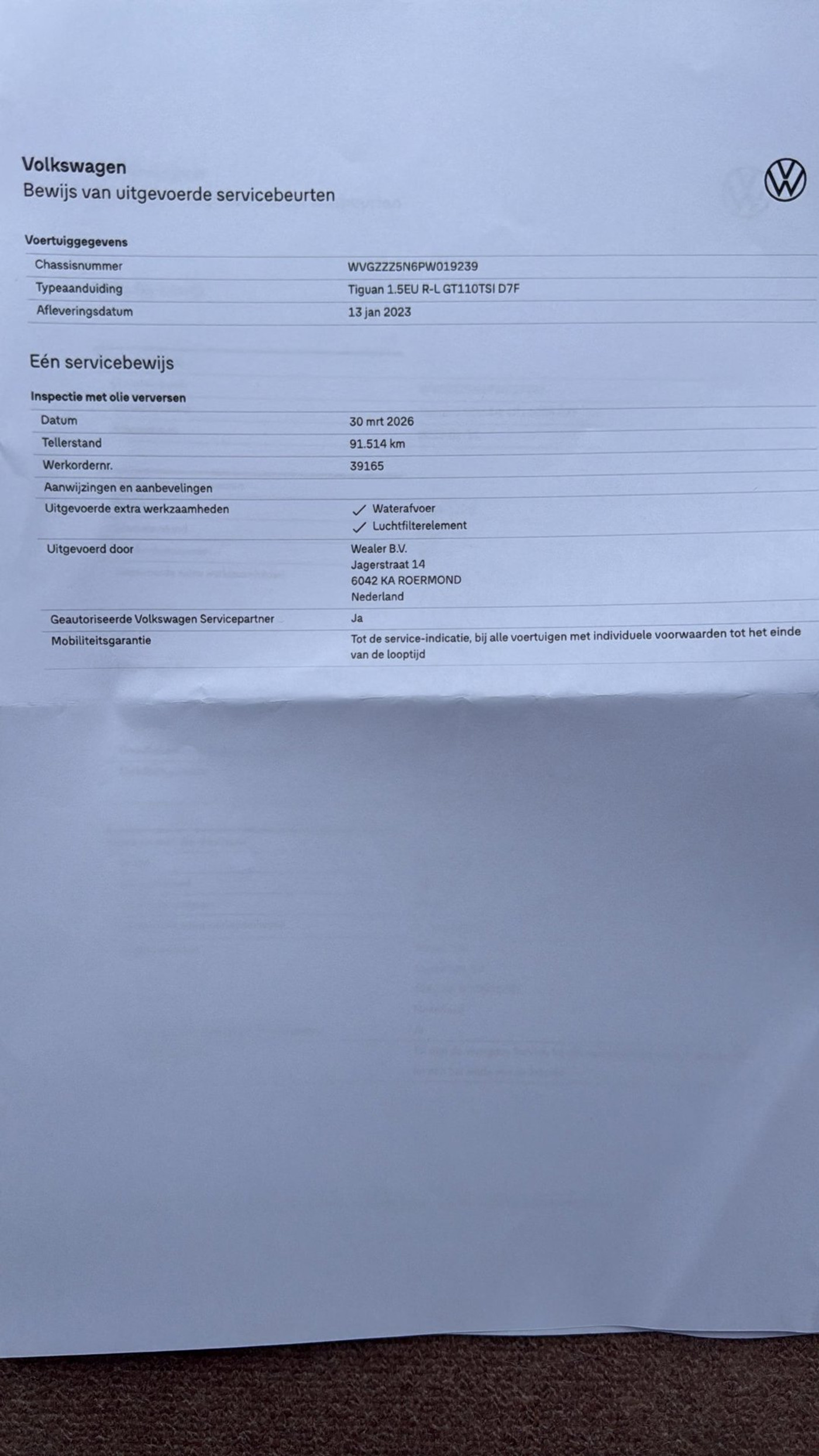 Foto van Volkswagen Tiguan