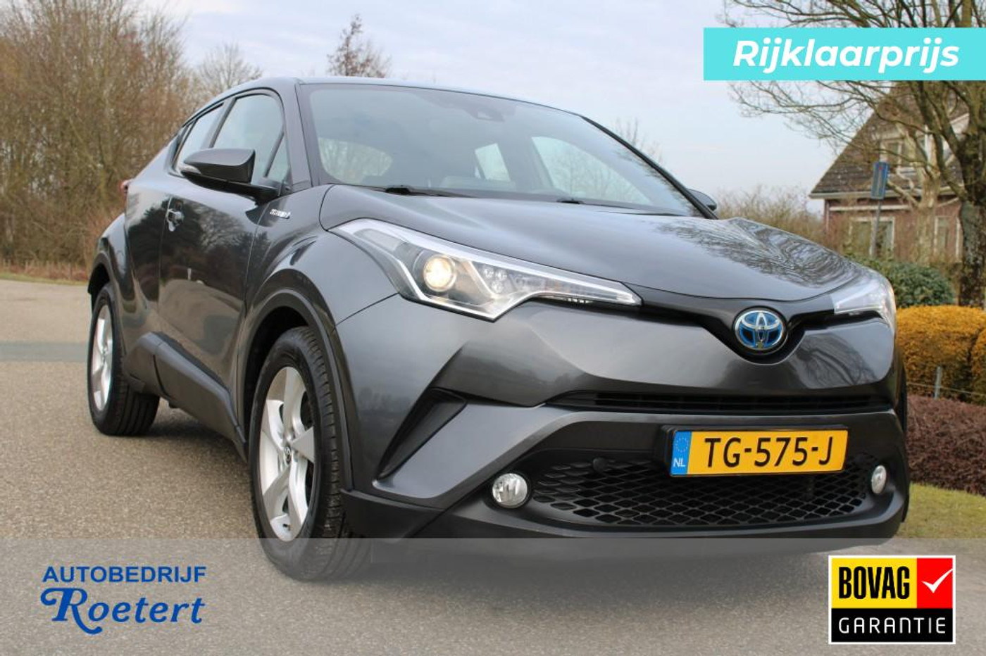 Toyota Toyota C-hr 1.8 122pk Hybrid Automaat Active ECC/ACC/navi/camera Bovag gar. 2018 - voorkant