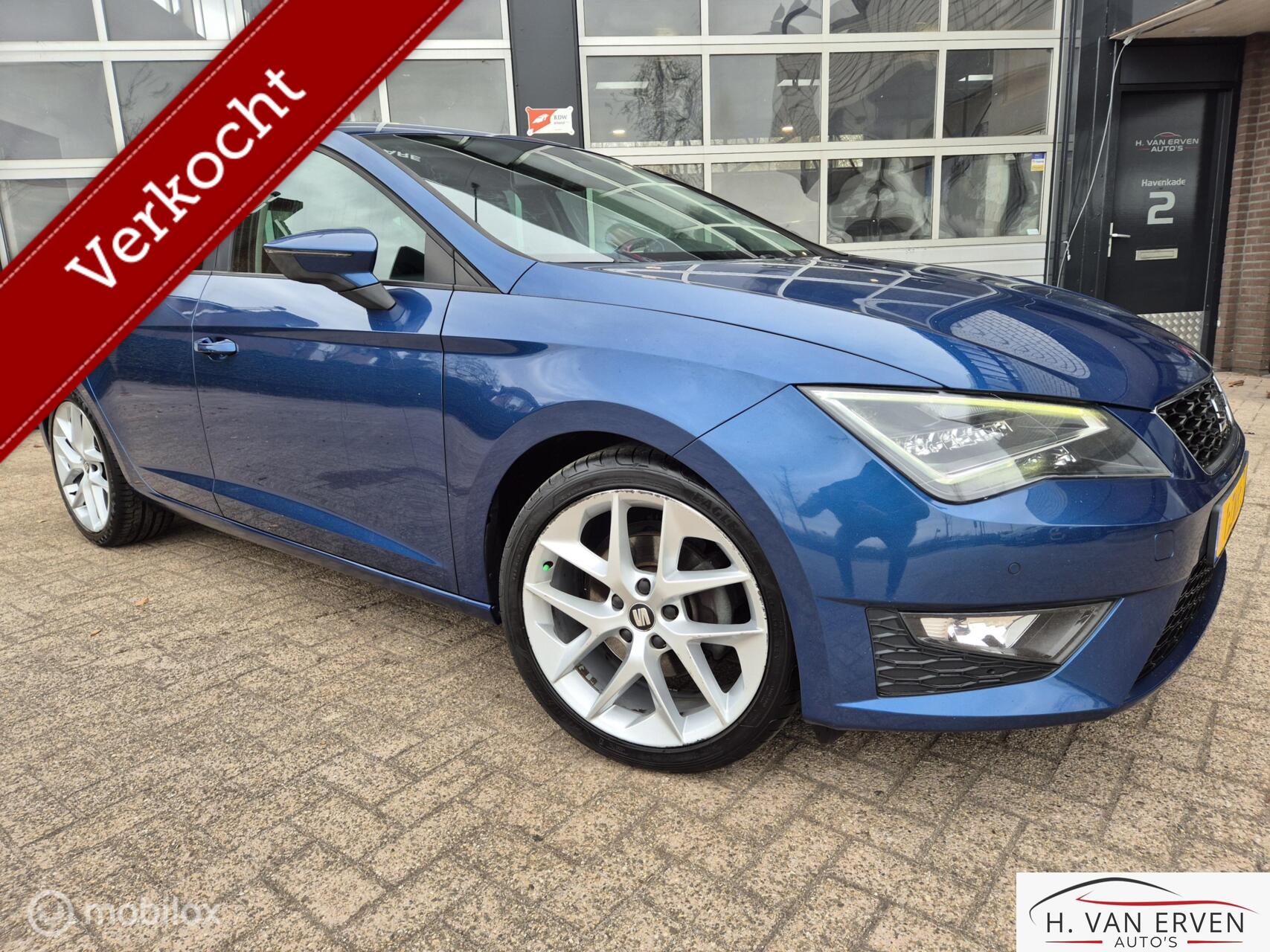 Seat Leon 1.4 TSI ACT FR Dynamic 18" LED PDC CRUISE NAP 2015 - voorkant