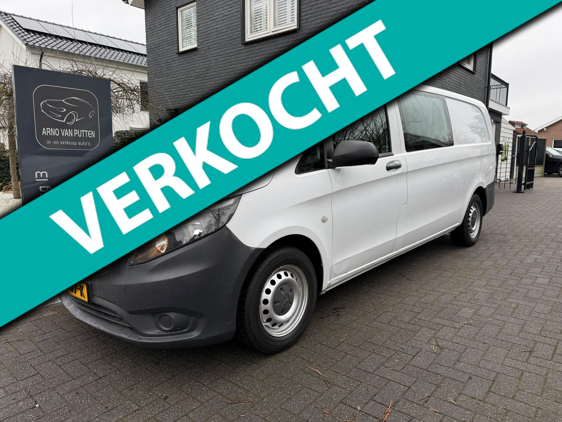 Mercedes-Benz Vito 114 CDI Extra Lang - Dubbele Cabine /Automaat /Cruise /Airco /5 Persoons 2020 - voorkant