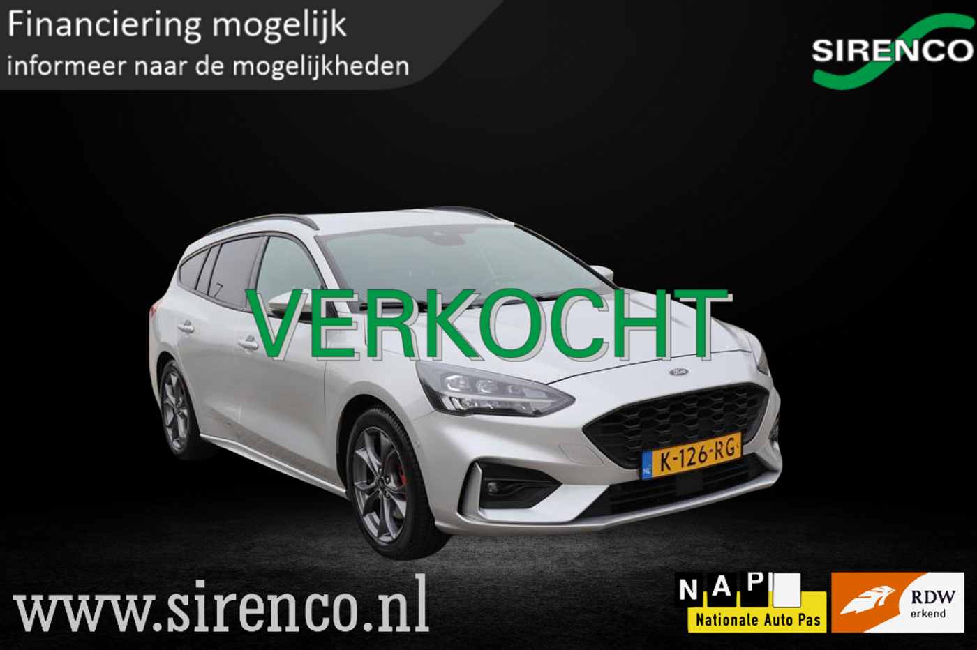 Ford Focus 1.0 EcoBoost Hybrid ST Line X Business | adaptive cruise control | B&O | camera | virtual dash | stoel en stuur verwarming | 155 pk | 2021 - voorkant
