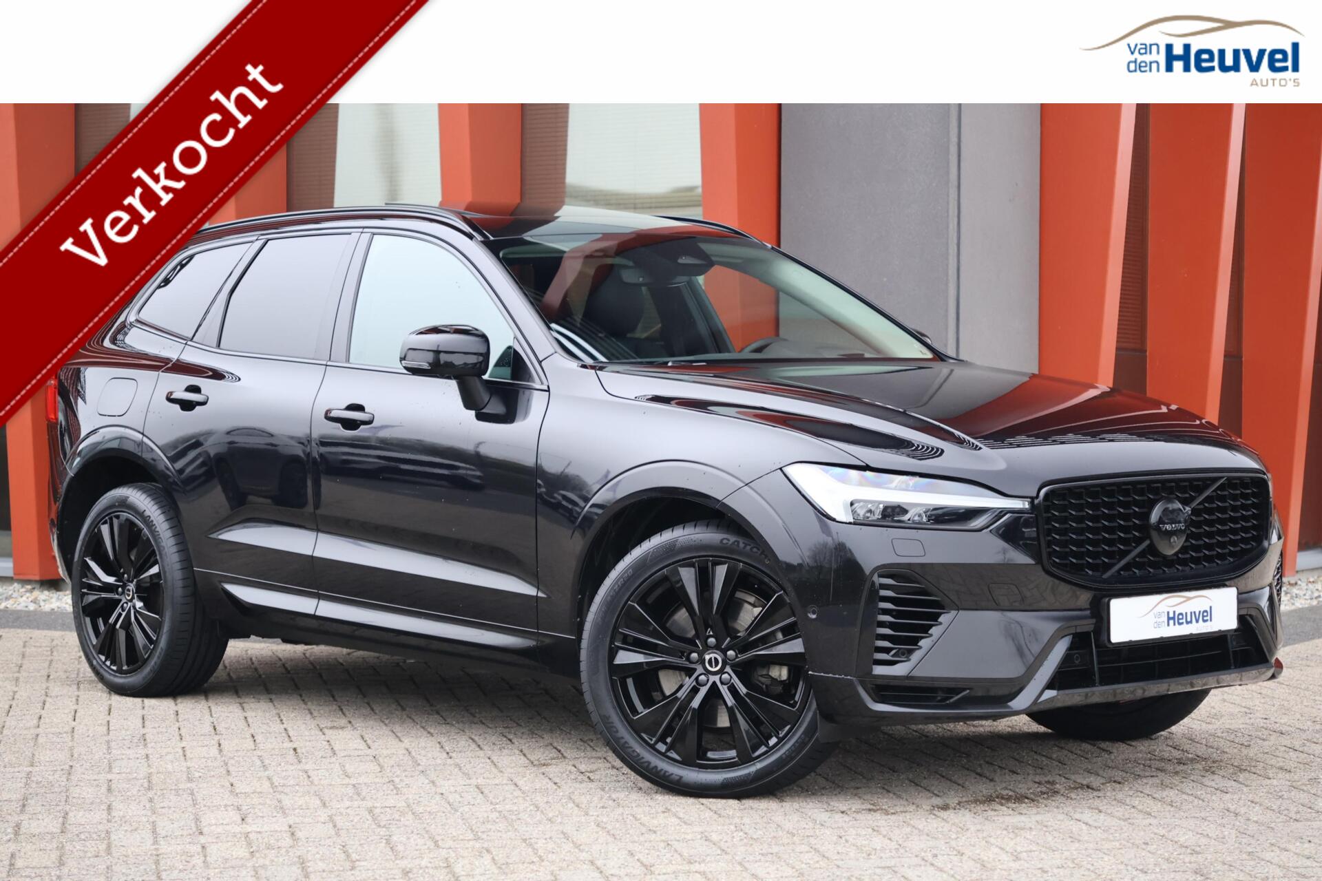 Volvo Xc60 T6 Recharge AWD Black Edition | Longe Range | Stoelverwarming | Panoramadak | HUD | 360° Camera | H/K | Leder | BLIS 2023 - voorkant