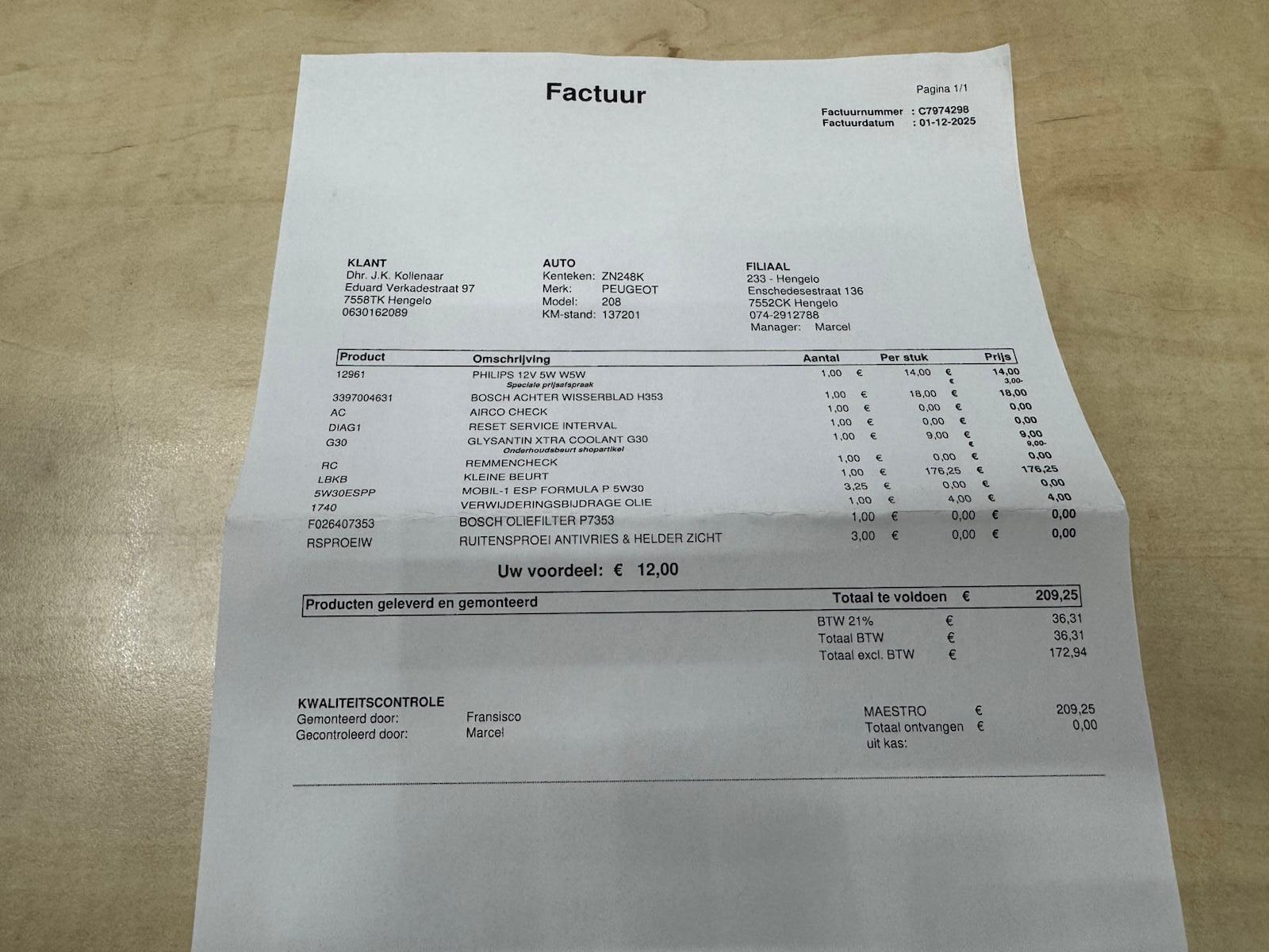 Foto van Peugeot 208
