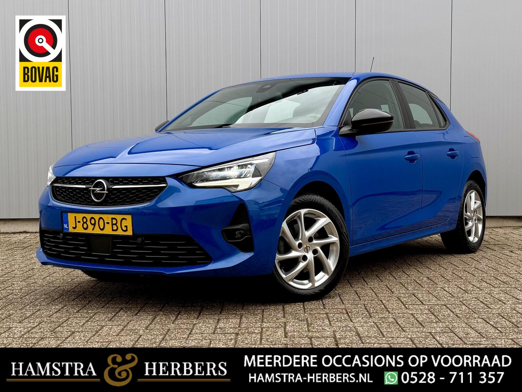 Opel Corsa 1.2 GS Line blauw 2020 - voorkant