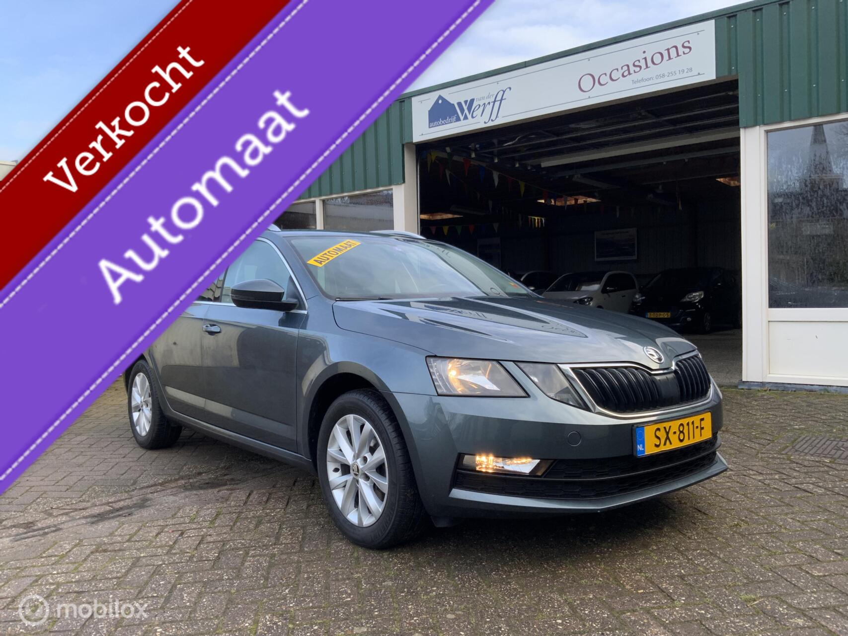 Skoda Octavia 1.0 TSI,Nav,Cruise,Stoelverw,Parksensor,Automaat,Trekhaak. 2018 - voorkant