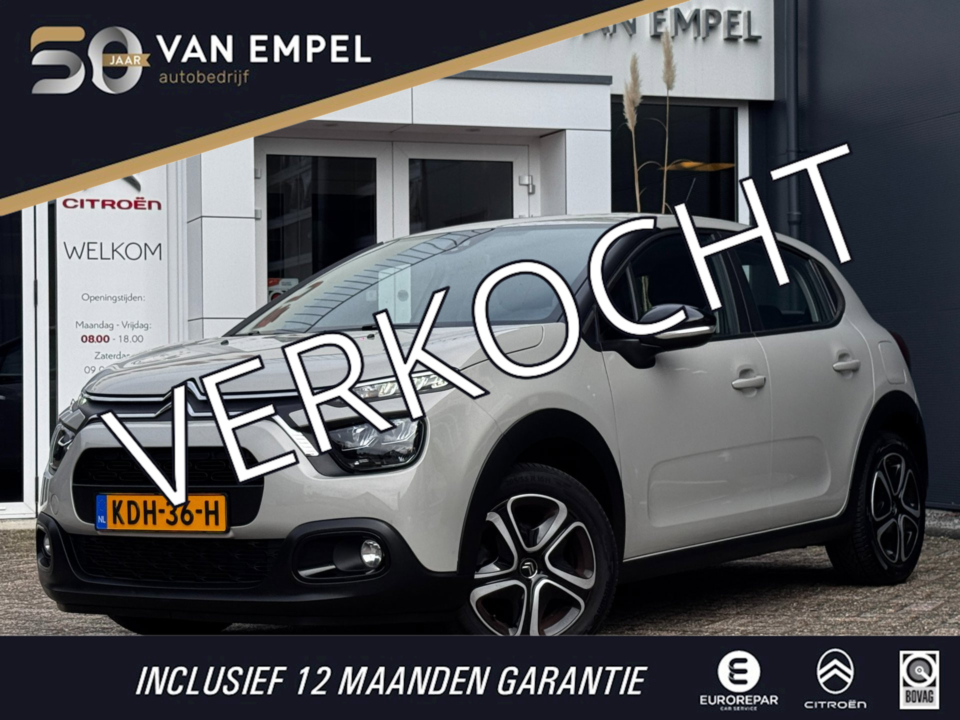 Citroen C3 1.2 PureTech Feel | Trekhaak | Stoelverwarming | Navigatie by App | Cruise Control 2021 - voorkant