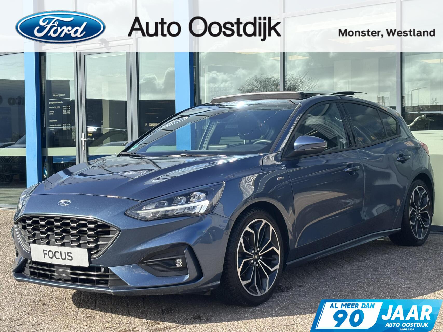 Ford Focus 1.5 EcoBoost ST Line 182PK Panodak B&O Camera Winterpack Adaptieve Cruise Climate Keyless 18" Velgen All Seasons *Full Options* 2019 - voorkant