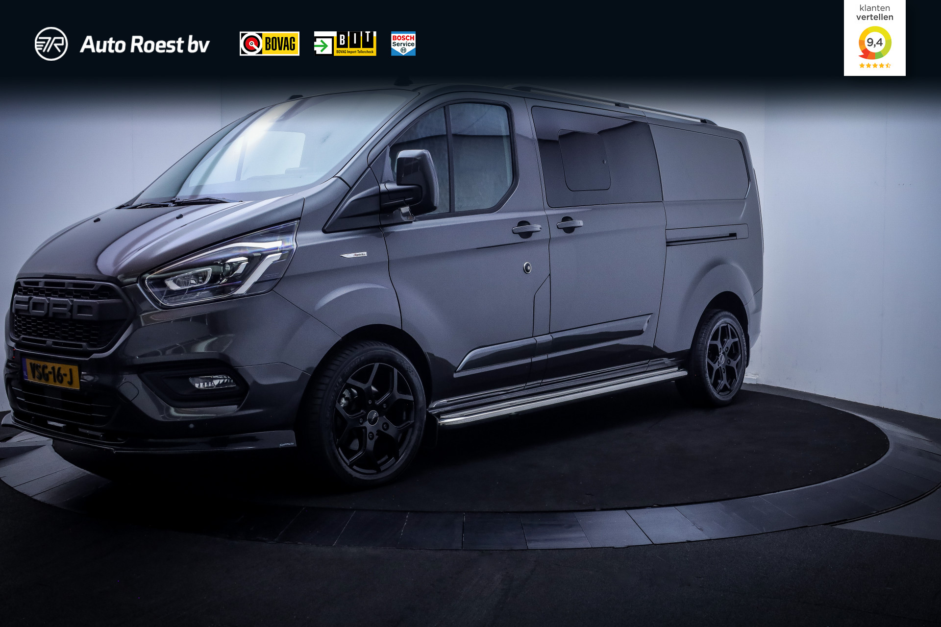 Ford Transit Custom 2.0 TDCI 170Pk AUT. SPORT LIMITED DC 2022 - voorkant
