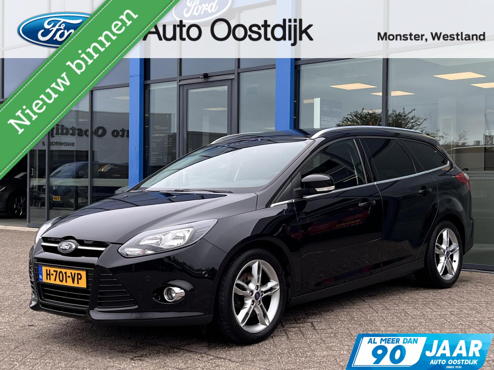 Ford Focus 1.6 EcoBoost Titanium 150PK Trekhaak Winterpack Cruise Parkeersensoren 1500KG Trekgewicht Climate 17'' Velgen Privacy Glass *Nieuwstaat* 2011 - voorkant
